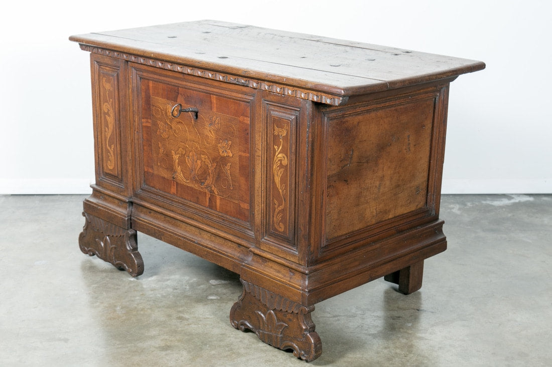 Late 17th Century Italian Cassone or Trunk with Inlays ​