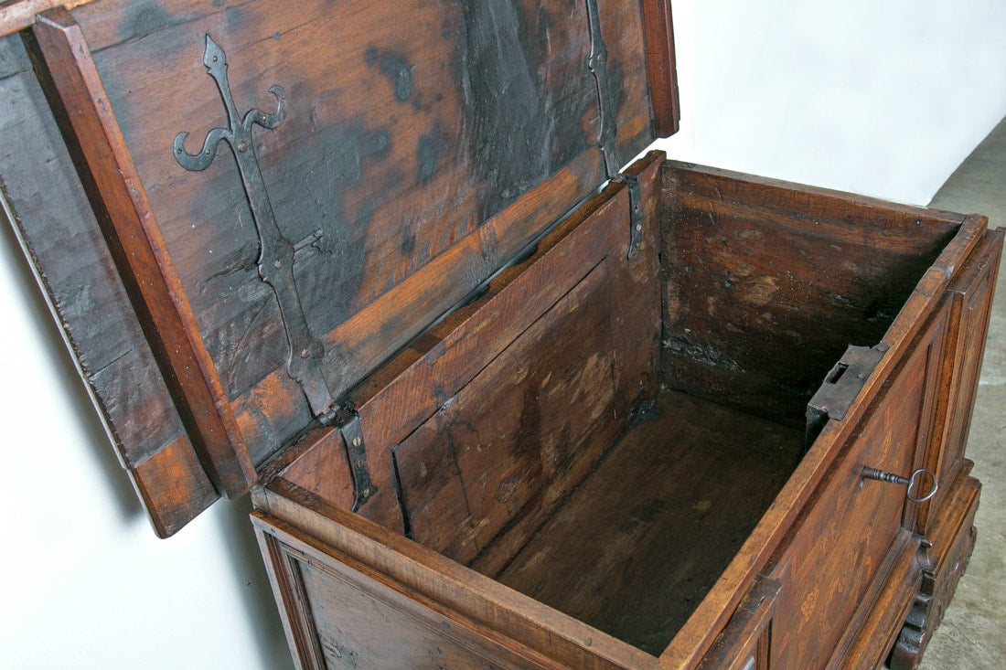 Late 17th Century Italian Cassone or Trunk with Inlays ​