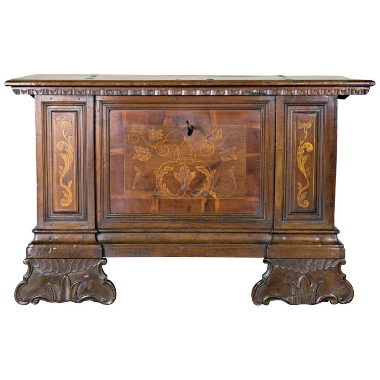 Late 17th Century Italian Cassone or Trunk with Inlays ​
