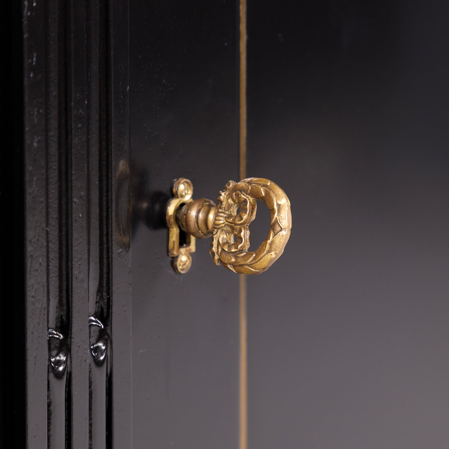 French Louis XVI Style Enfilade Buffet with Ebonized Finish