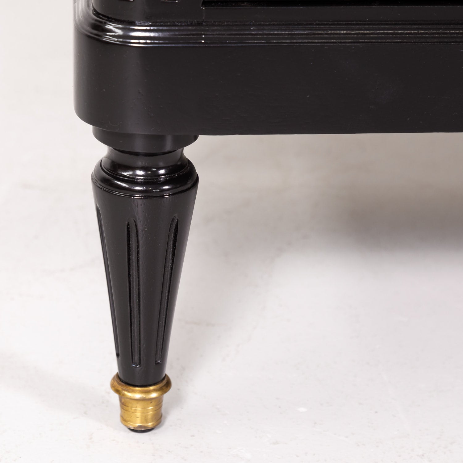 French Louis XVI Style Enfilade Buffet with Ebonized Finish