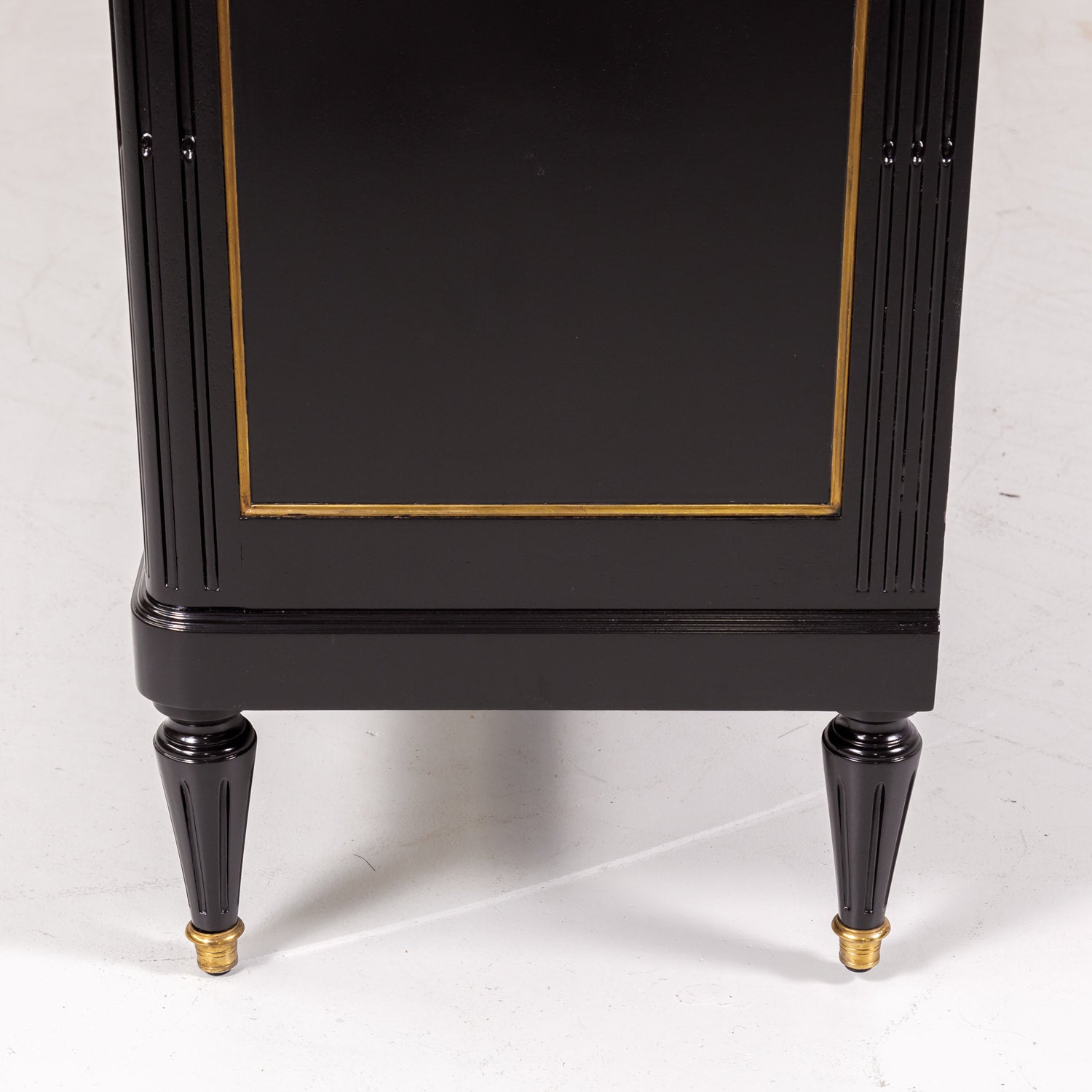 French Louis XVI Style Enfilade Buffet with Ebonized Finish