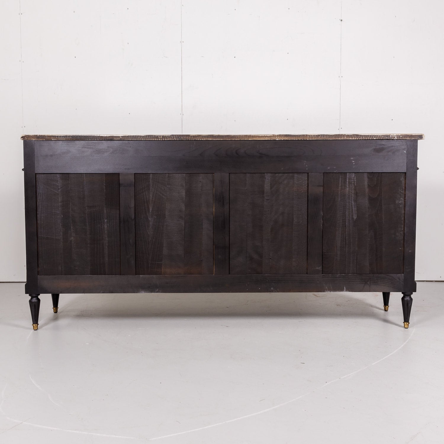 French Louis XVI Style Enfilade Buffet with Ebonized Finish
