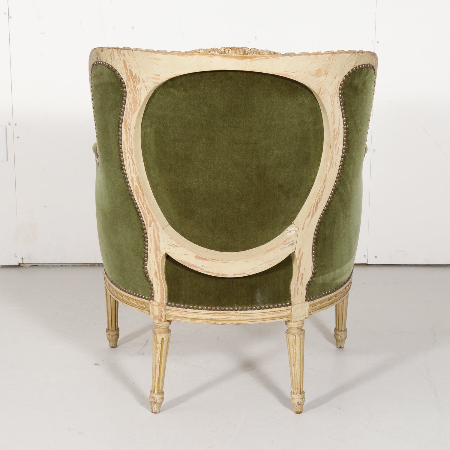 Early 19th Century Louis XVI Style Painted Bergère Armchair