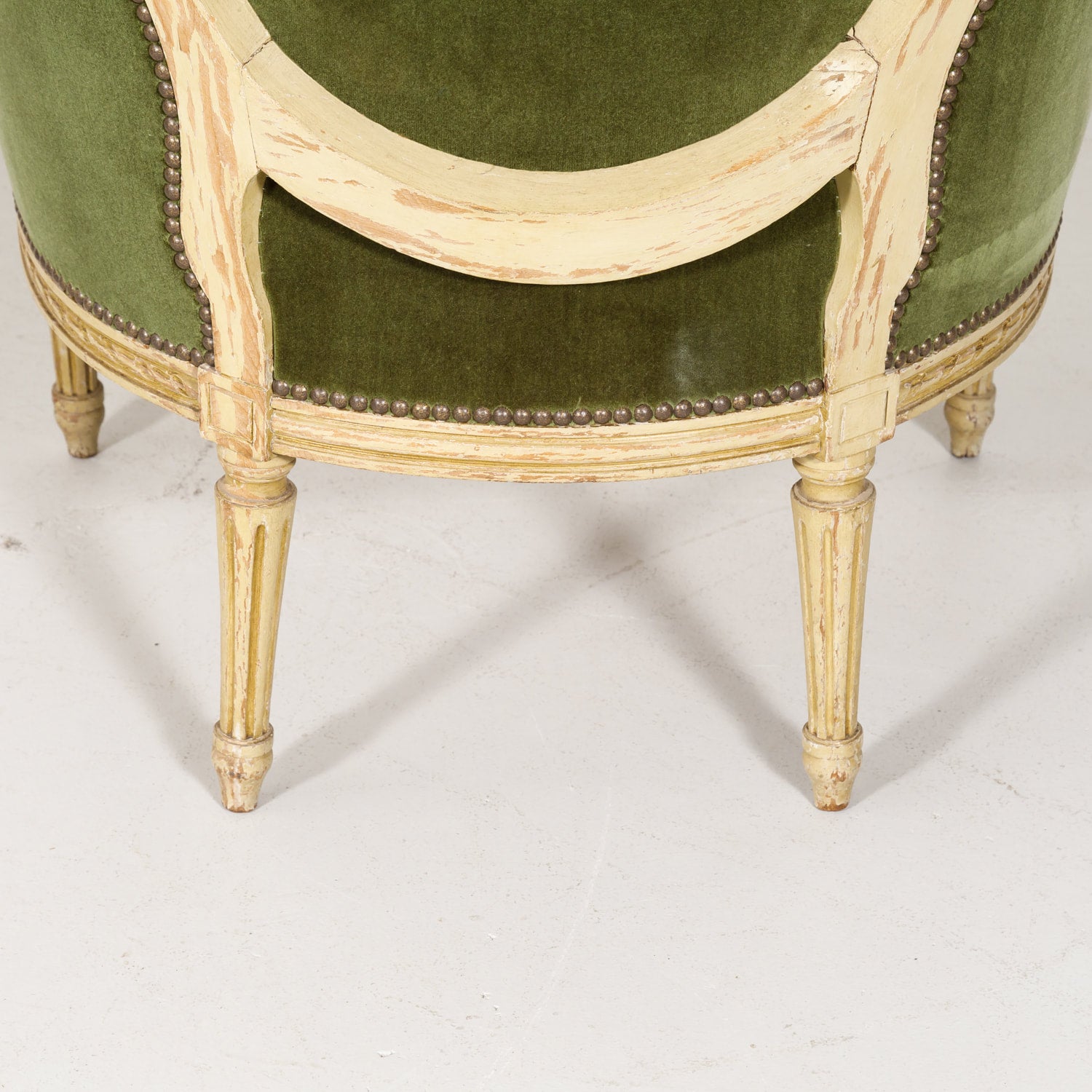 Early 19th Century Louis XVI Style Painted Bergère Armchair