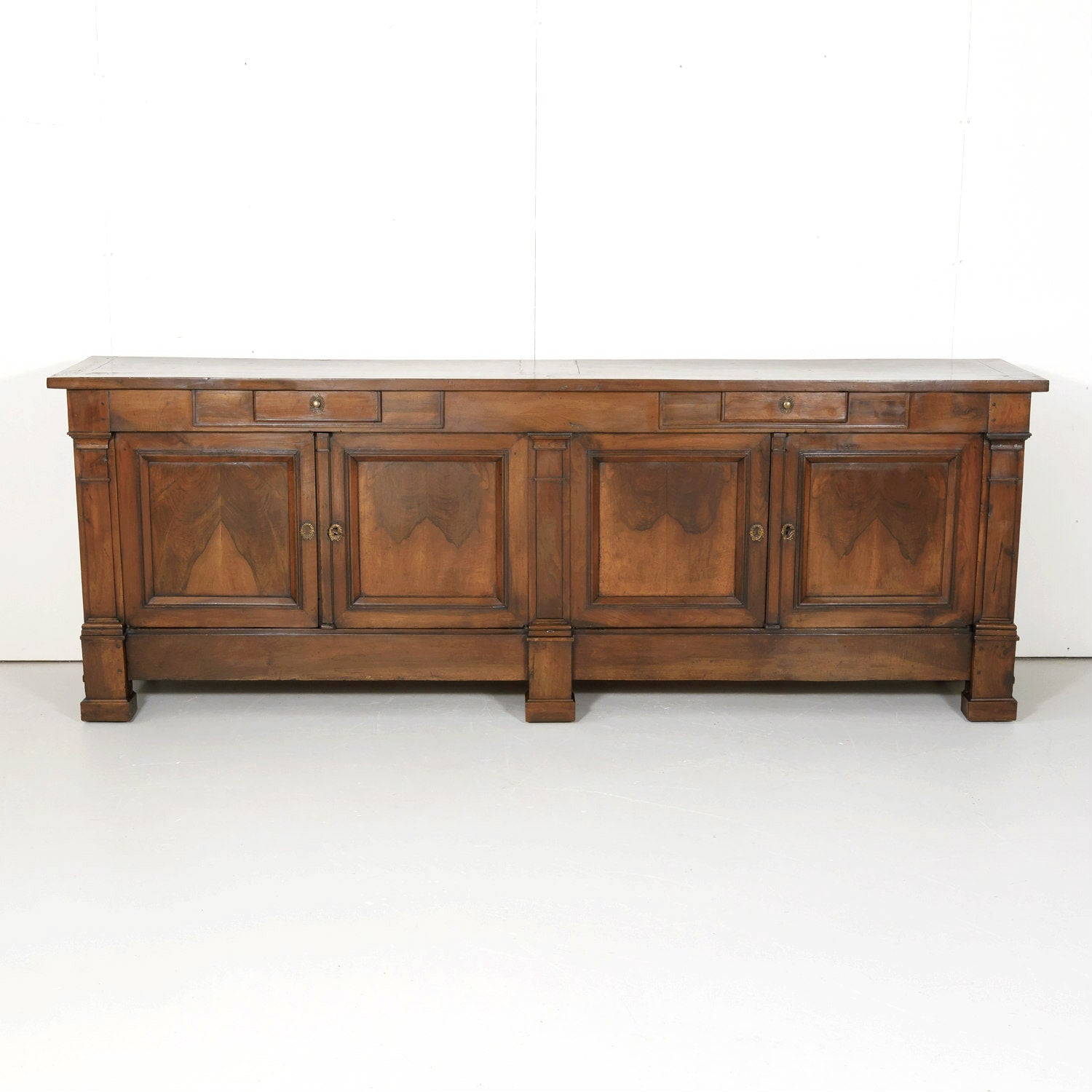 18th Century French Directoire Period Walnut Lyonnaise Enfilade Buffet