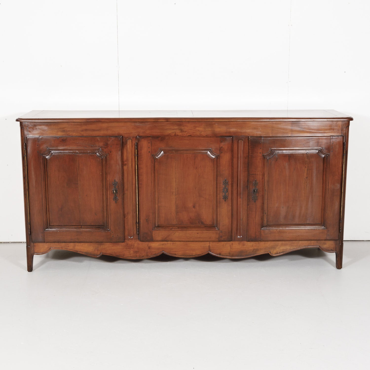 18th Century Solid Cherry Louis XV-Louis XVI Transition Period Enfilade Buffet
