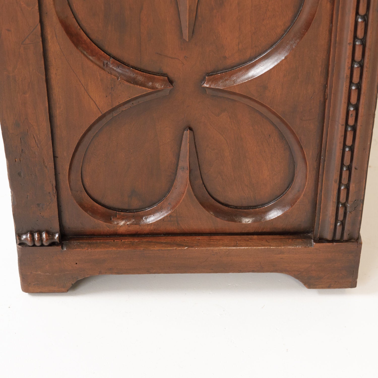 18th Century French Gothic Revival Period Walnut Settle or Hall Bench with Lift Seat