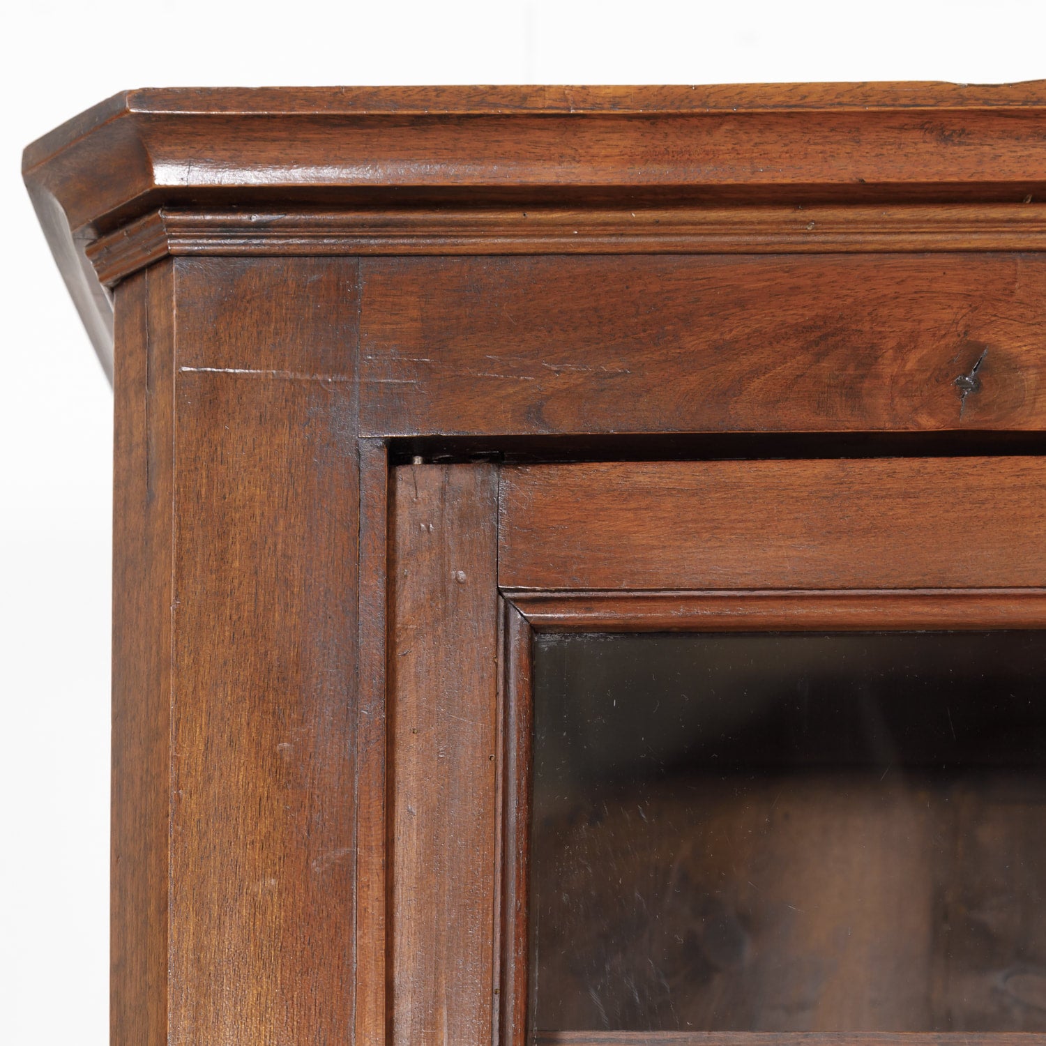 19th Century French Louis Philippe Style Walnut Bibliotheque or Bookcase