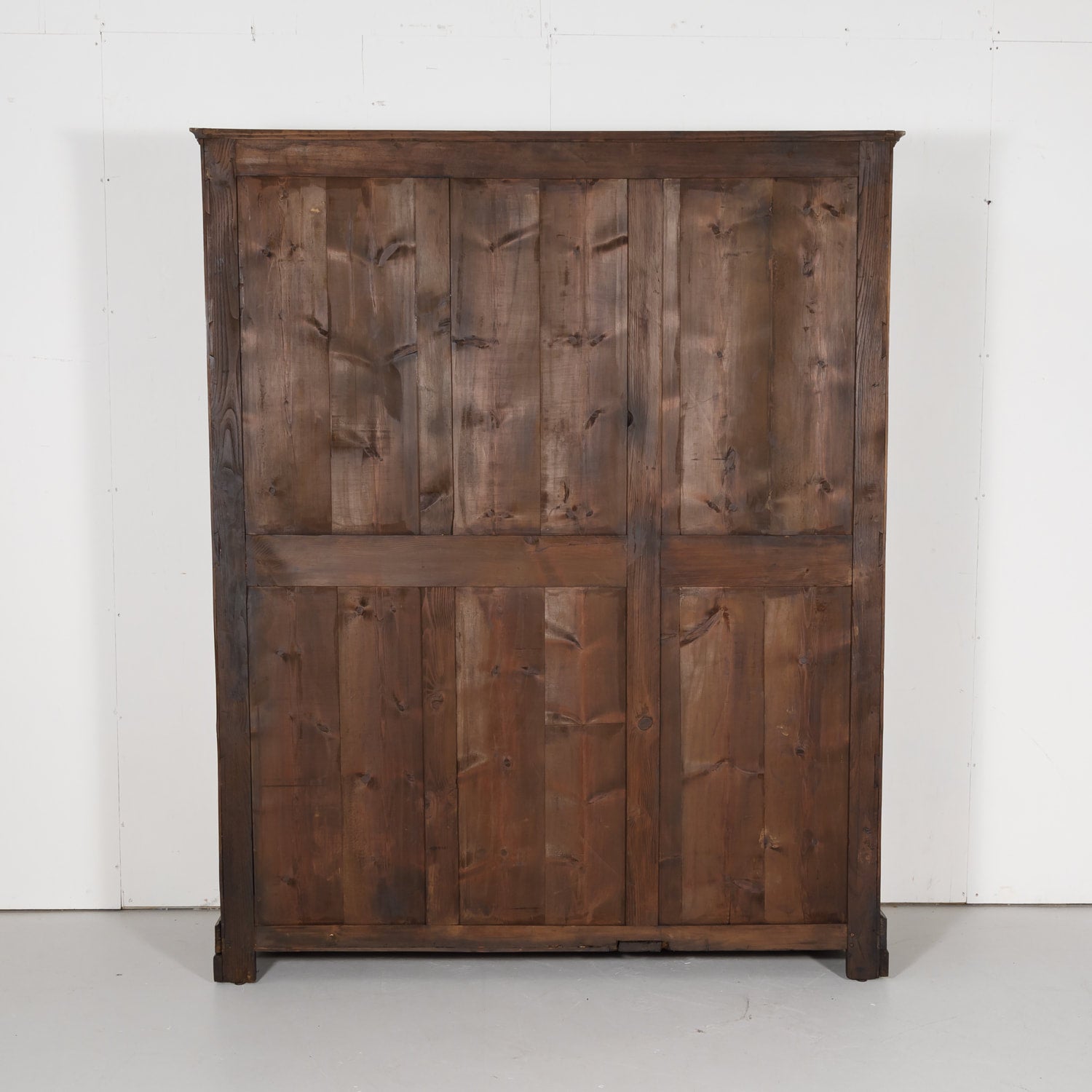 19th Century French Louis Philippe Style Walnut Bibliotheque or Bookcase