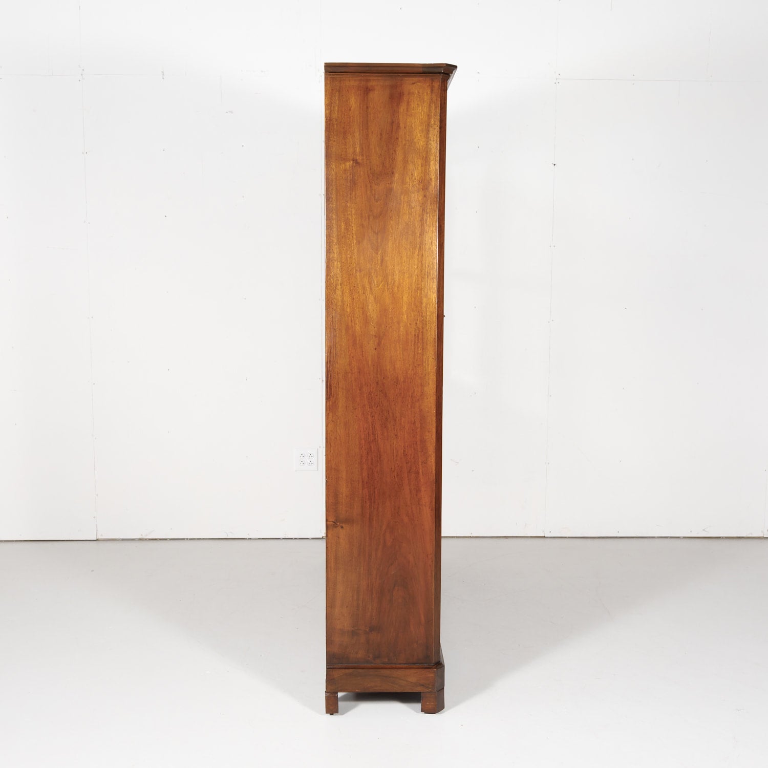 19th Century French Louis Philippe Style Walnut Bibliotheque or Bookcase