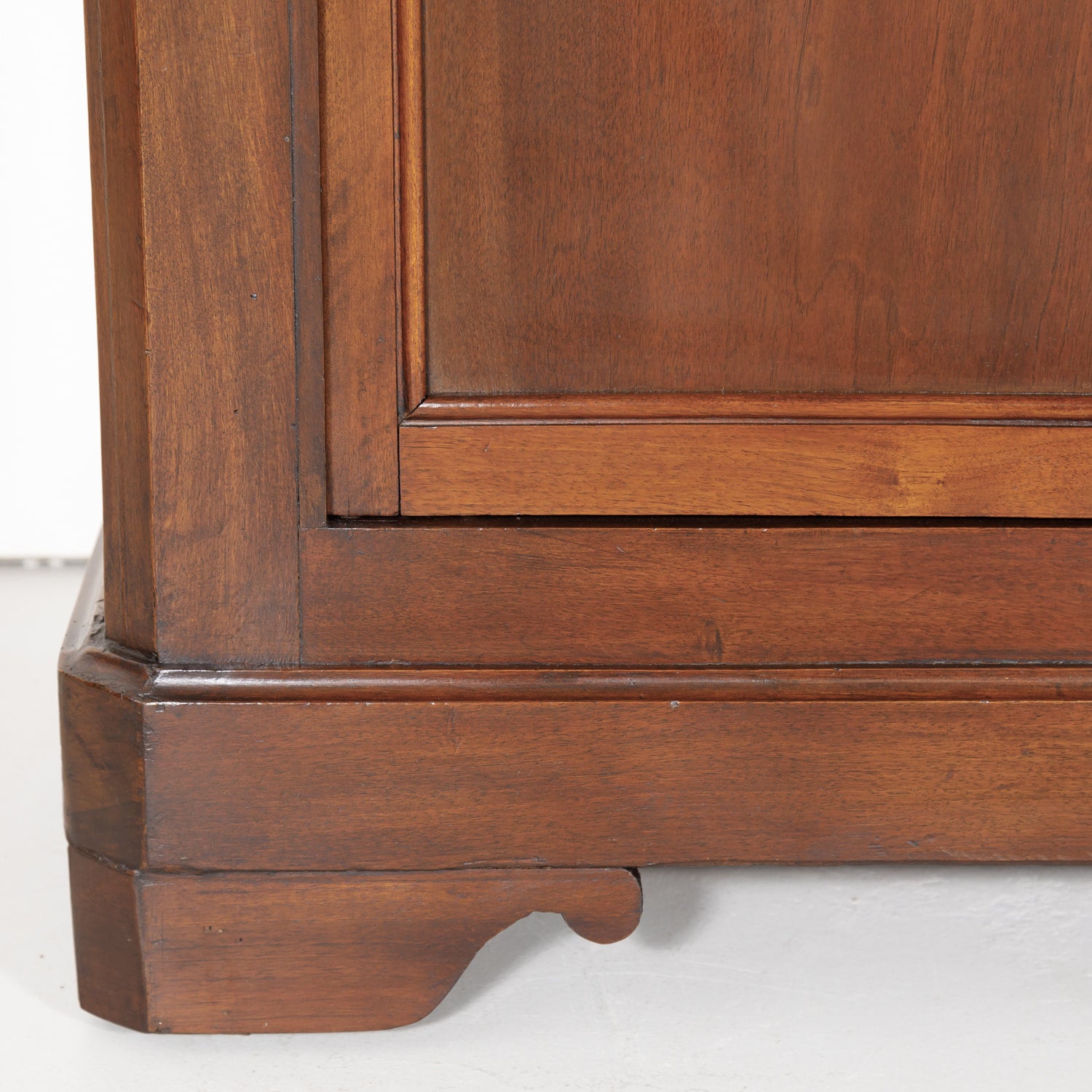 19th Century French Louis Philippe Style Walnut Bibliotheque or Bookcase