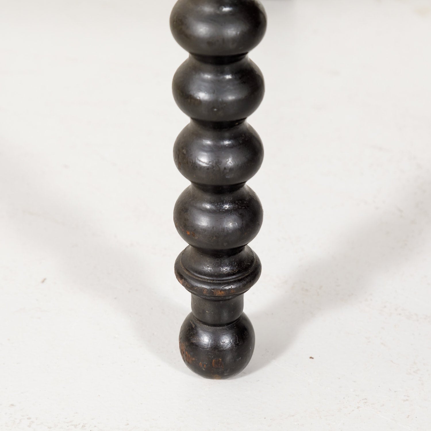 19th Century French Napoleon III Ebonized Bobbin Nursing Chair