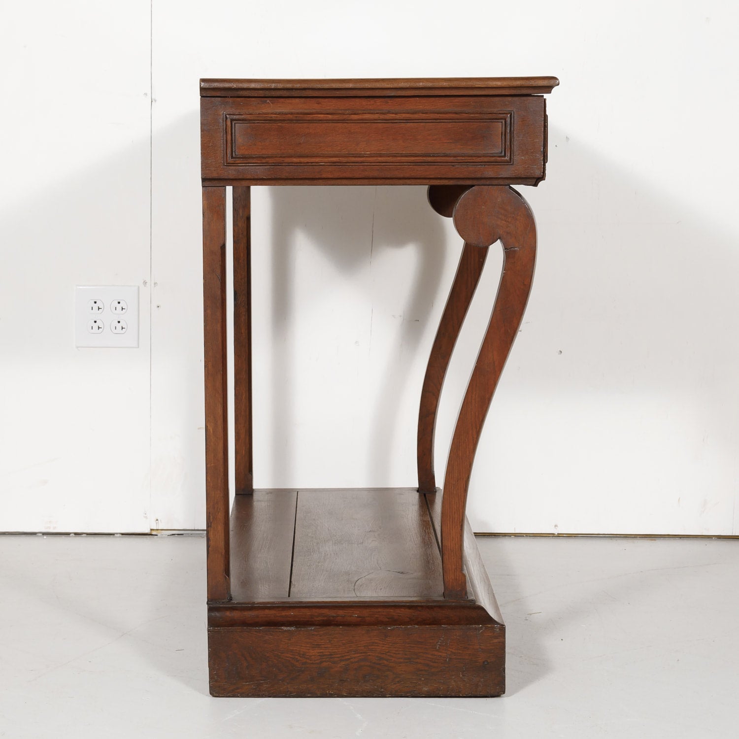 20th Century French Art Deco Period Oak Wall Console