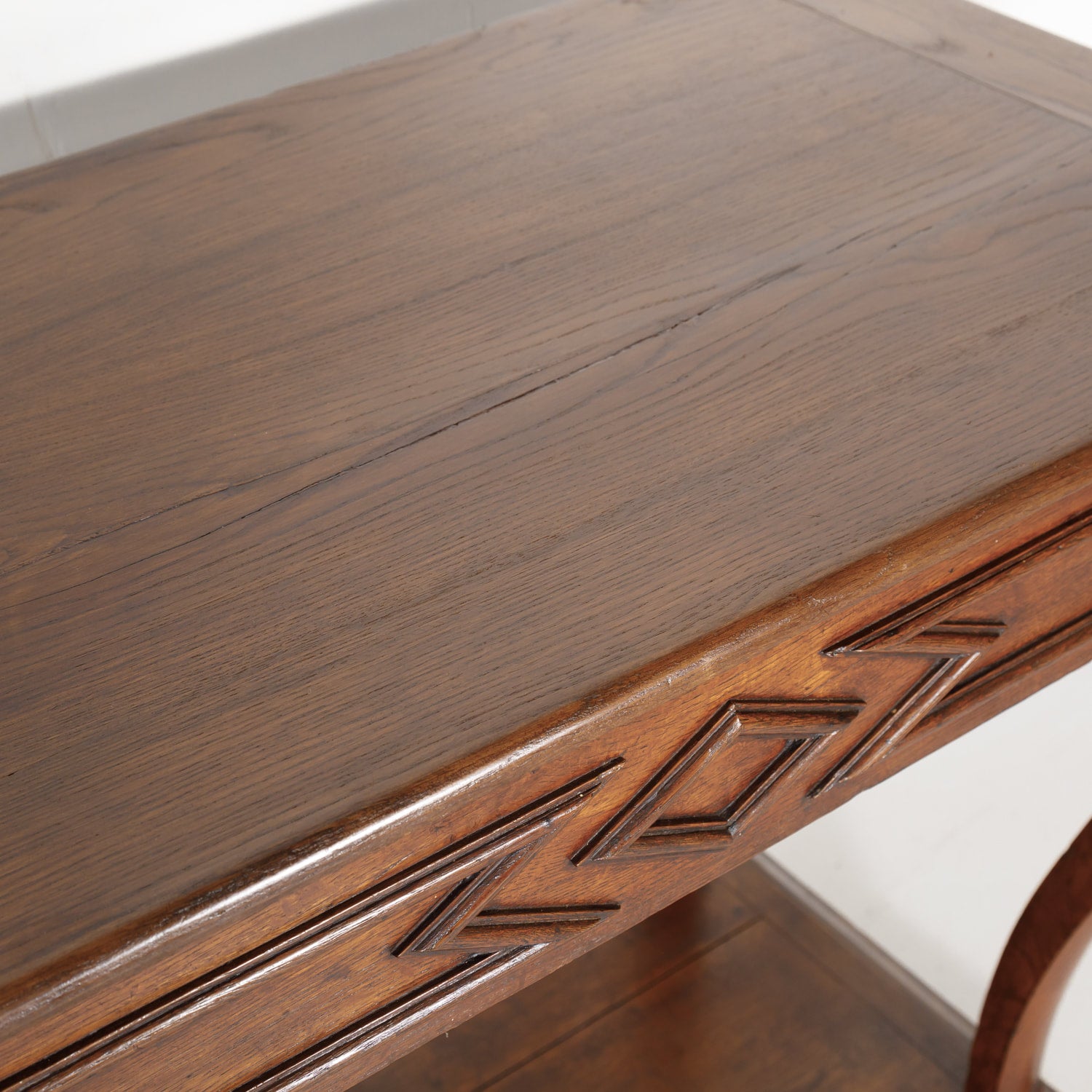 20th Century French Art Deco Period Oak Wall Console