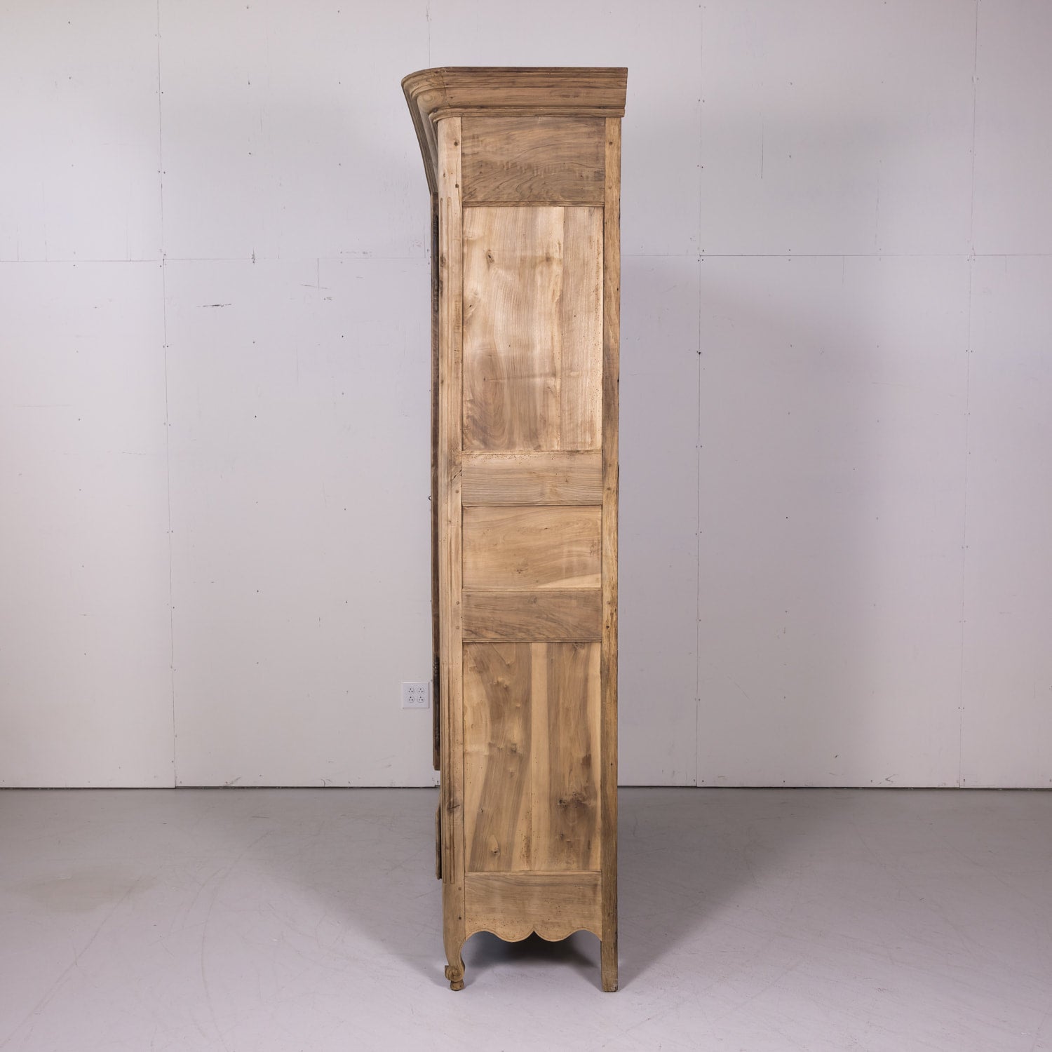 18th Century Bleached French Louis XV-Louis XVI Transition Period Armoire