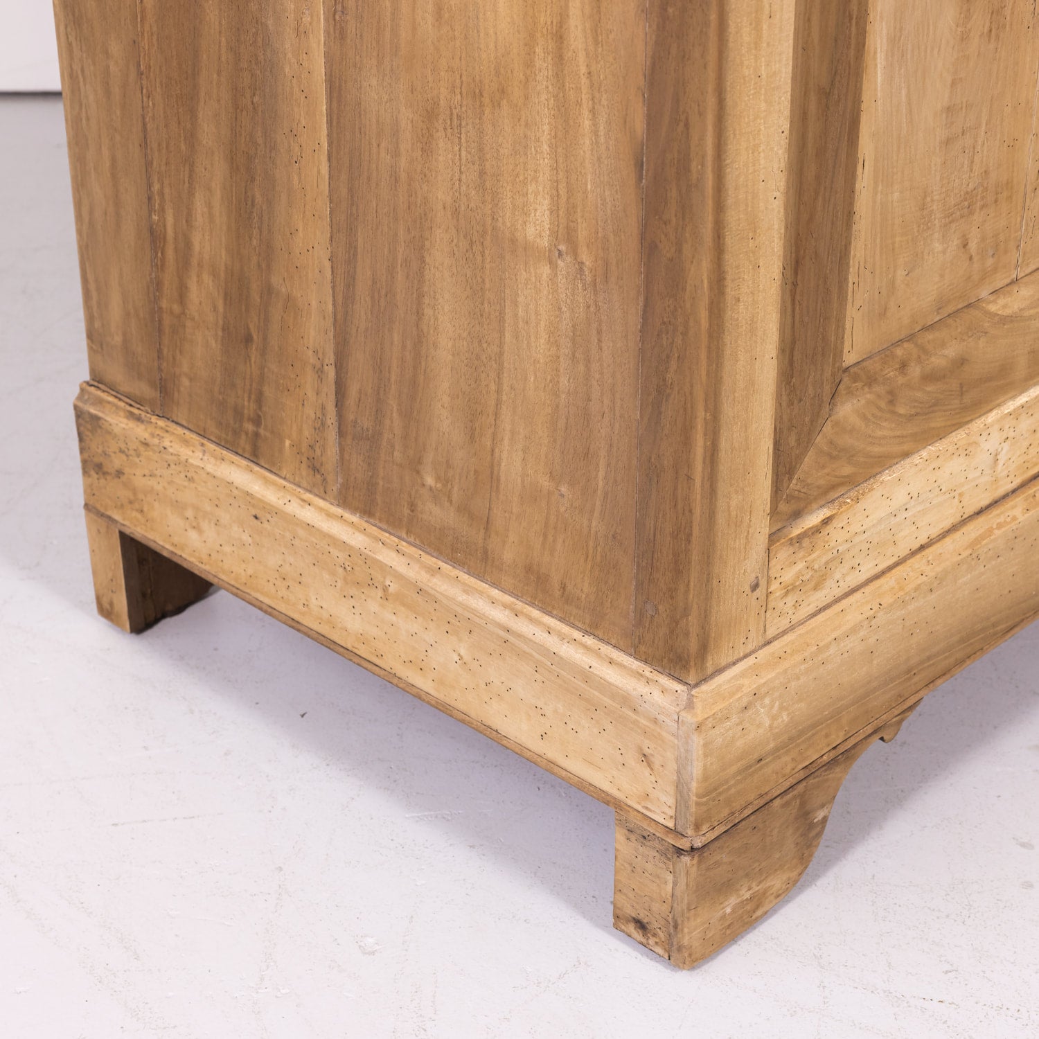 19th Century Louis Philippe Period Bleached Walnut Buffet à Deux Corps