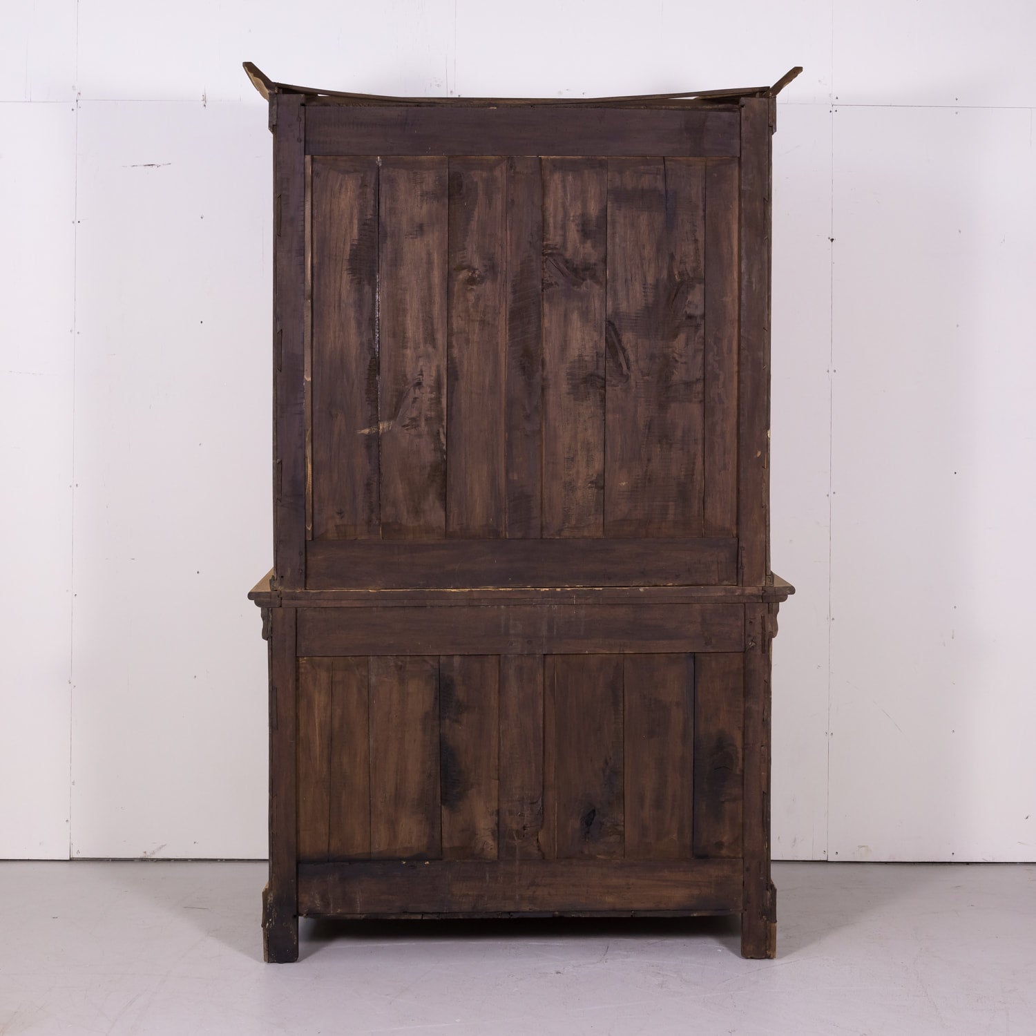 19th Century Louis Philippe Period Bleached Walnut Buffet à Deux Corps