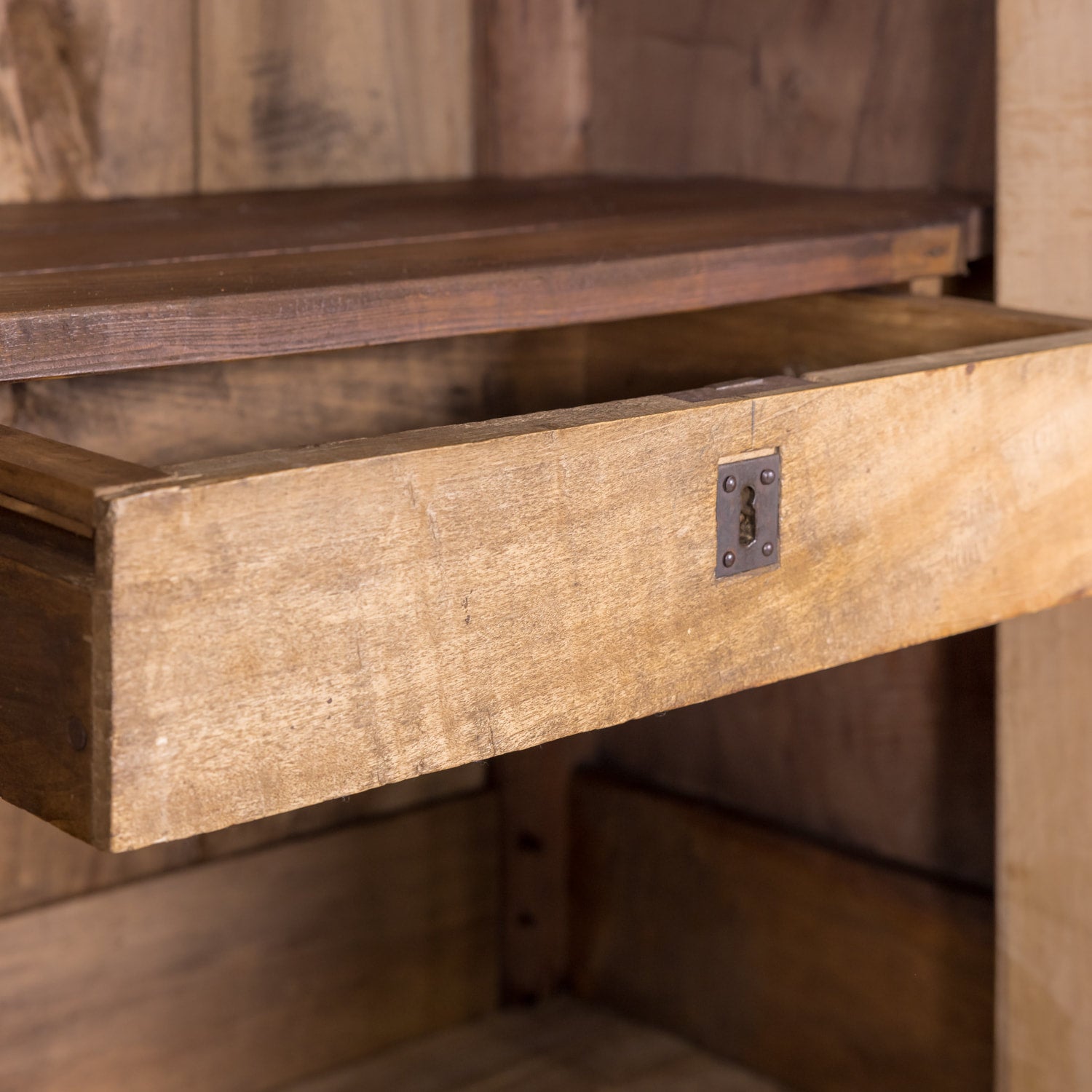 19th Century Louis Philippe Period Bleached Walnut Buffet à Deux Corps