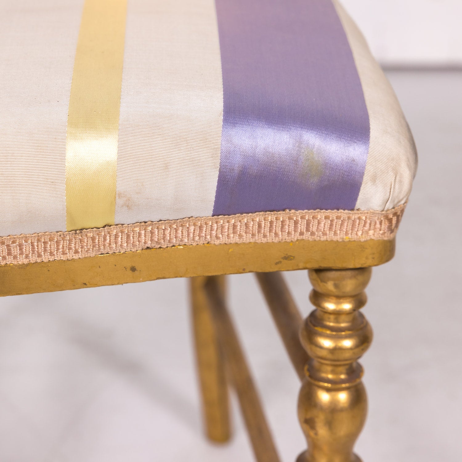 Pair of Antique Napoleon III Style Parisian Giltwood Opera Chairs