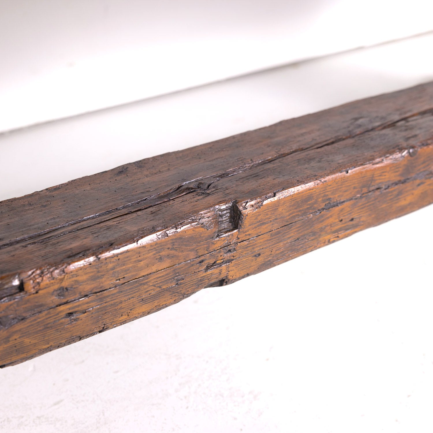 19th Century French Oak Monastery Trestle Dining Table