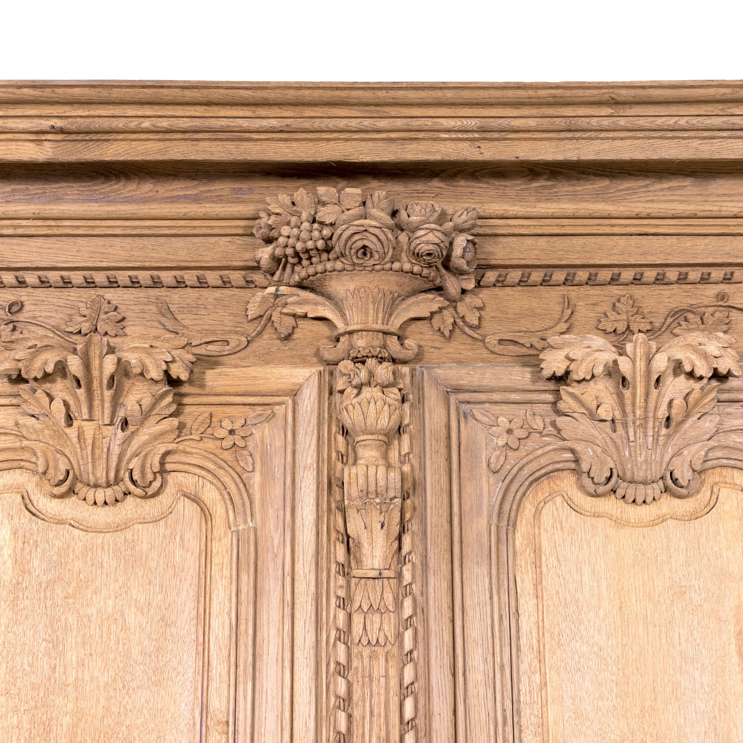 19th Century Country French Louis XIV Style Bleached Wedding Armoire from Normandy