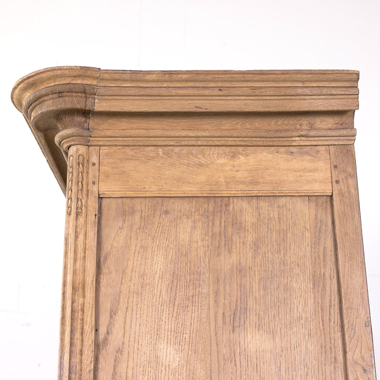 19th Century Country French Louis XIV Style Bleached Wedding Armoire from Normandy