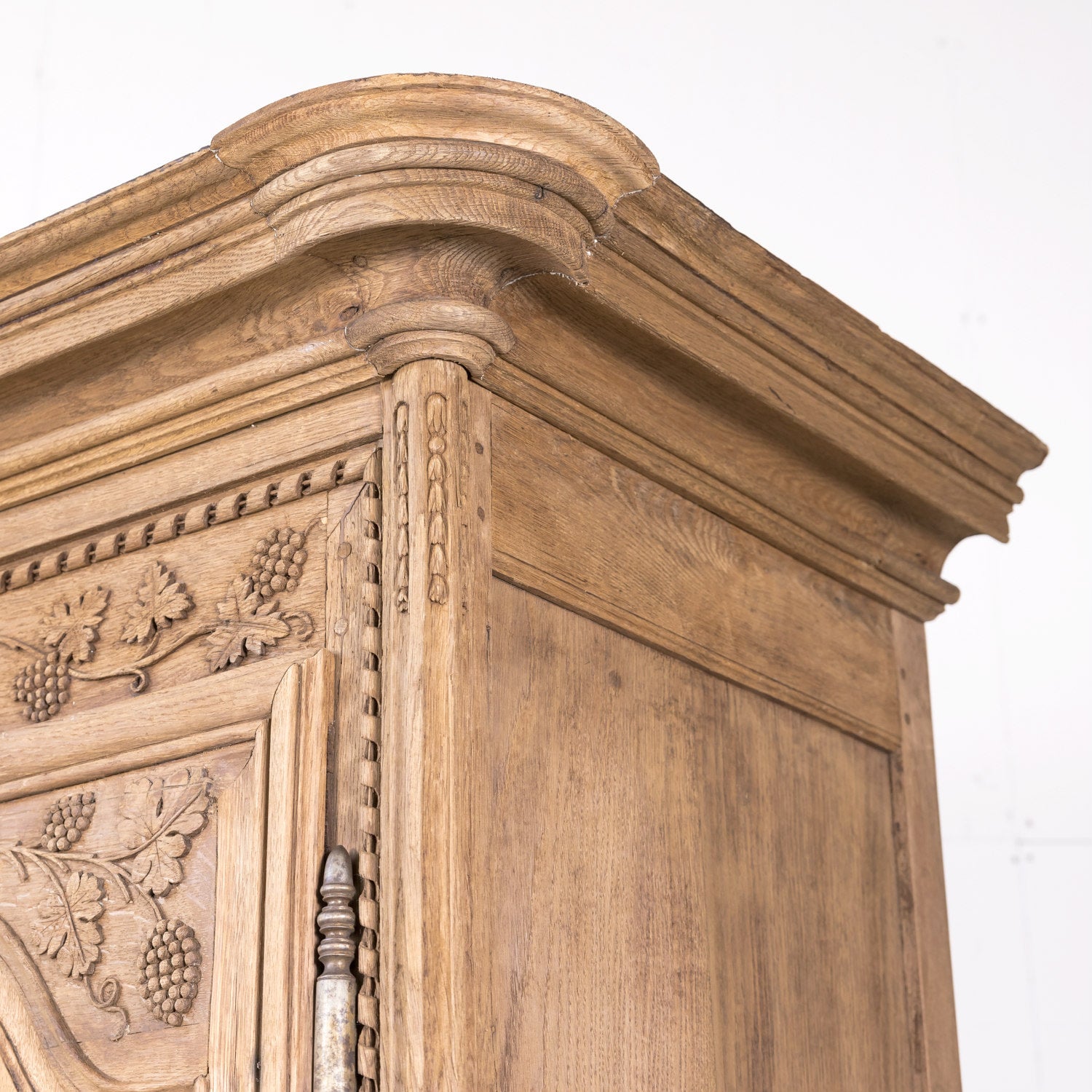 19th Century Country French Louis XIV Style Bleached Wedding Armoire from Normandy
