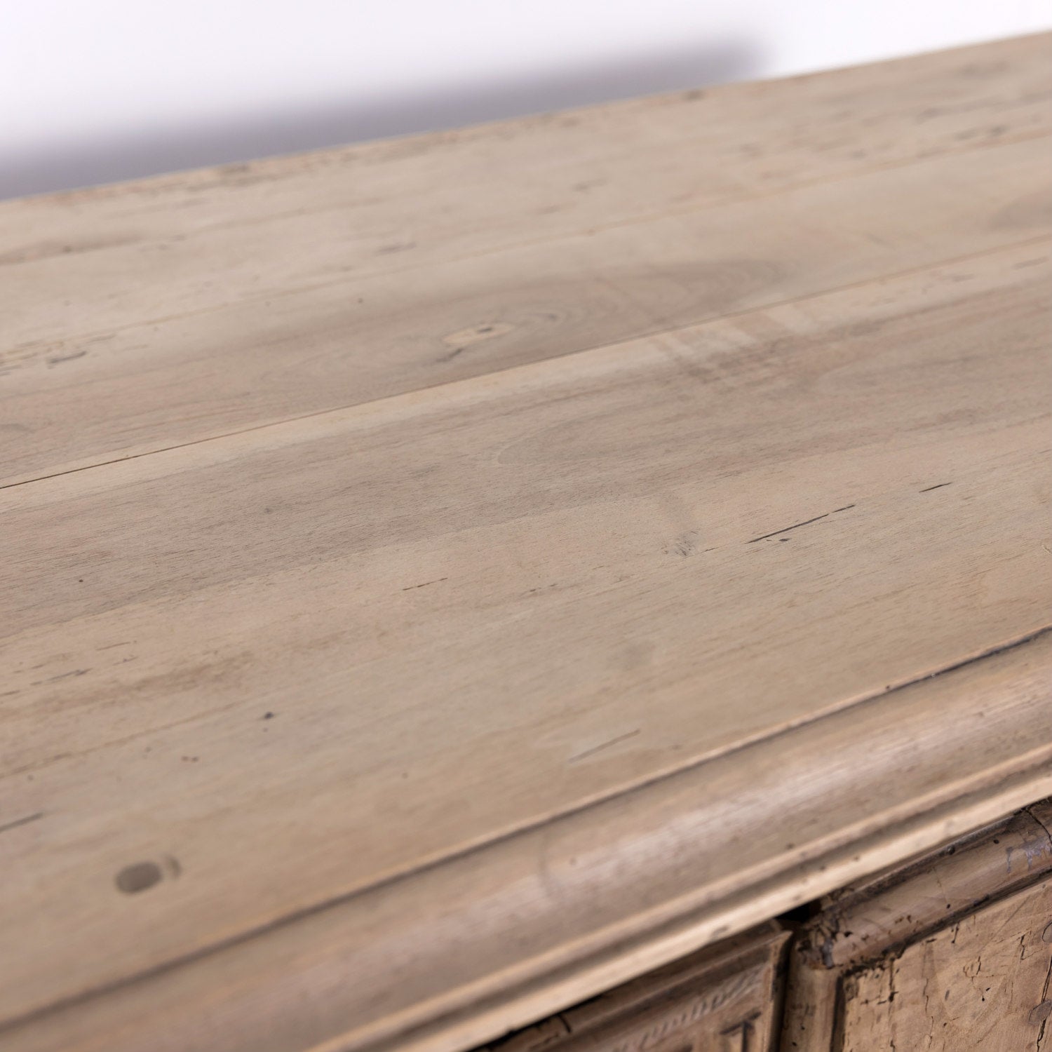 19th Century French Louis XIII Style Bleached Walnut Buffet d'Appui