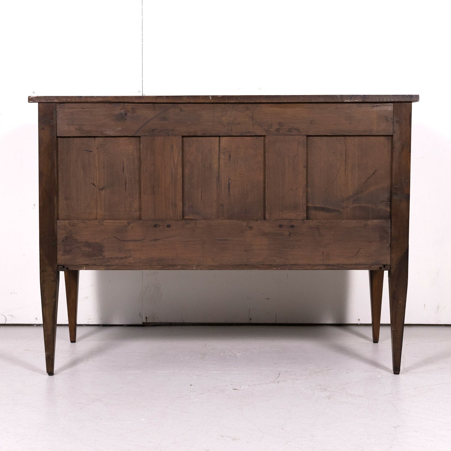 Mid-19th Century French Louis XVI Walnut and Marquetry Sauteuse Commode