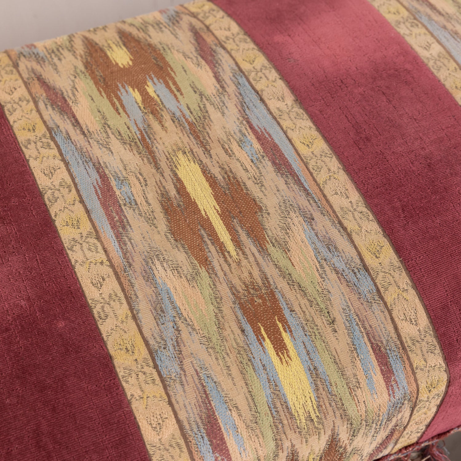 Antique French Painted Billiard Room Viewing Bench 