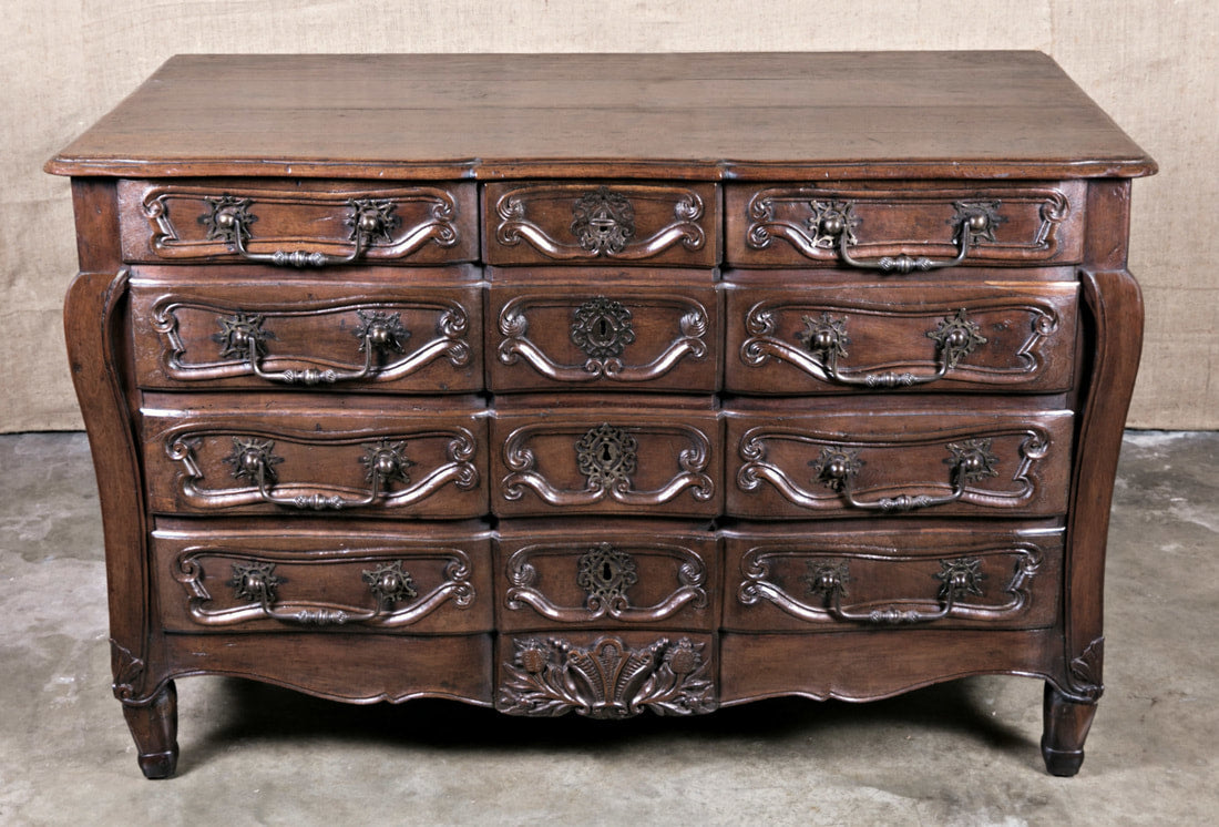 Rare 18th Century Period French Louis XV Commode