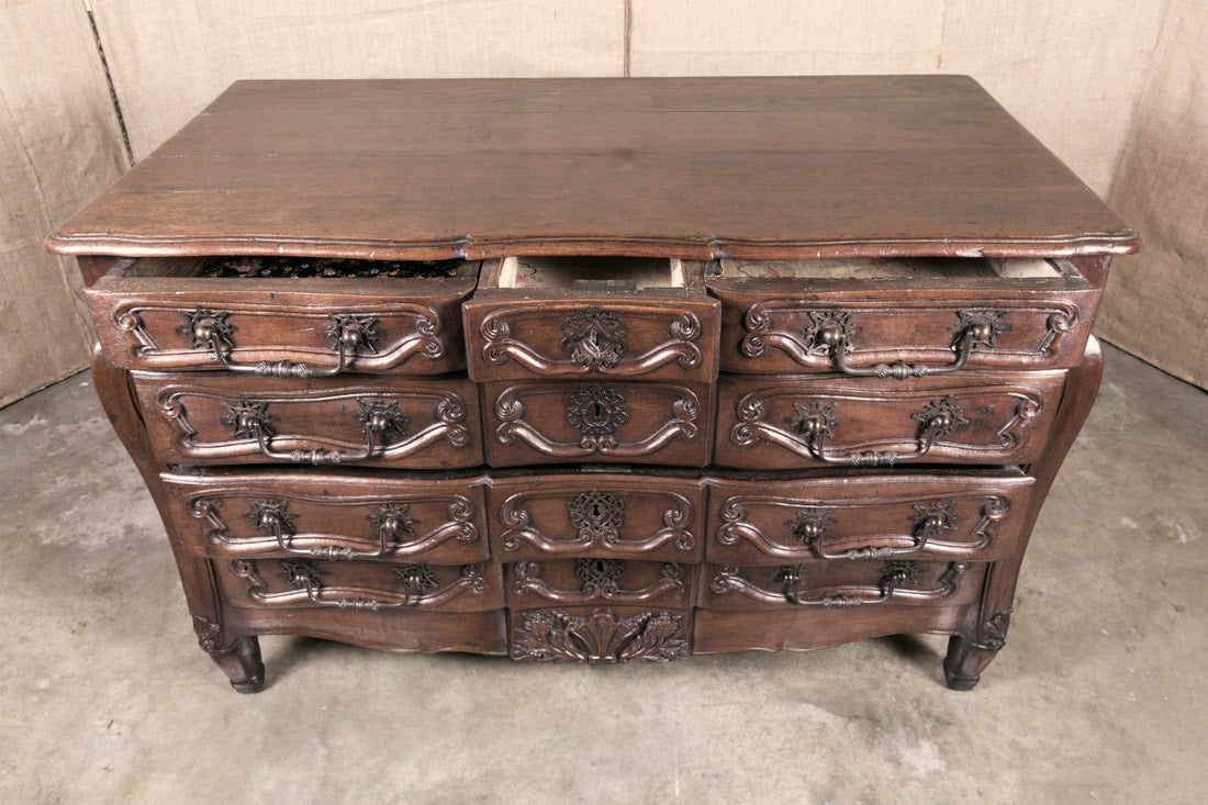 Rare 18th Century Period French Louis XV Commode
