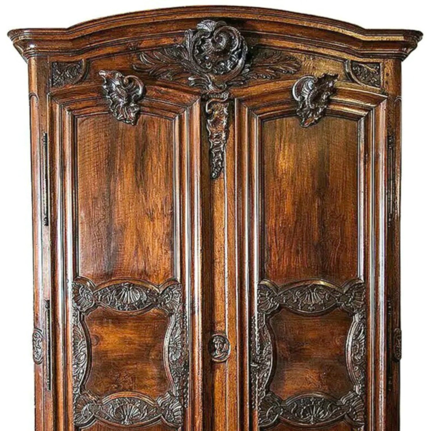 Exceptional 18th Century French Régence Period Walnut Chateau Lyonnaise Armoire