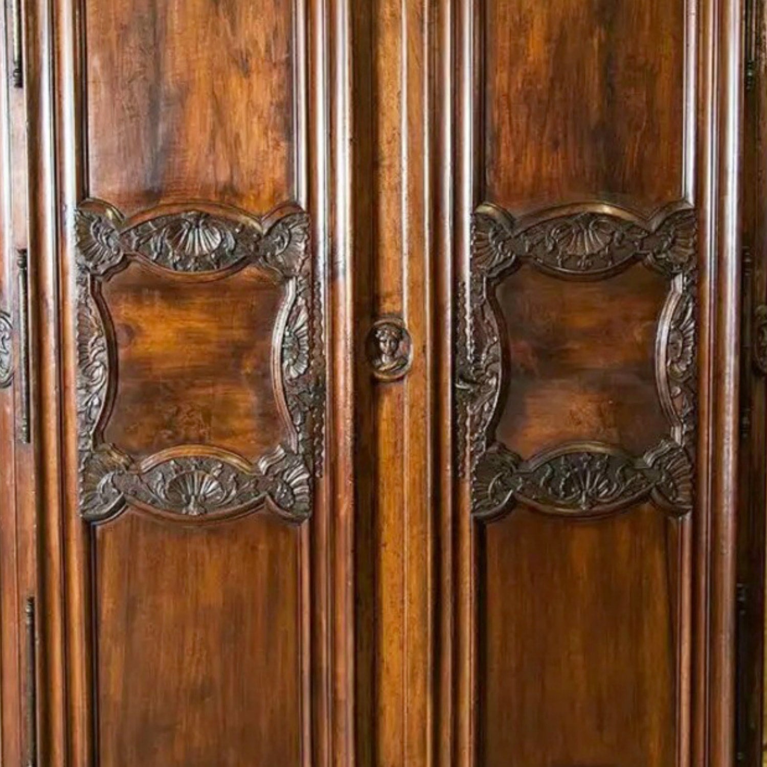 Exceptional 18th Century French Régence Period Walnut Chateau Lyonnaise Armoire