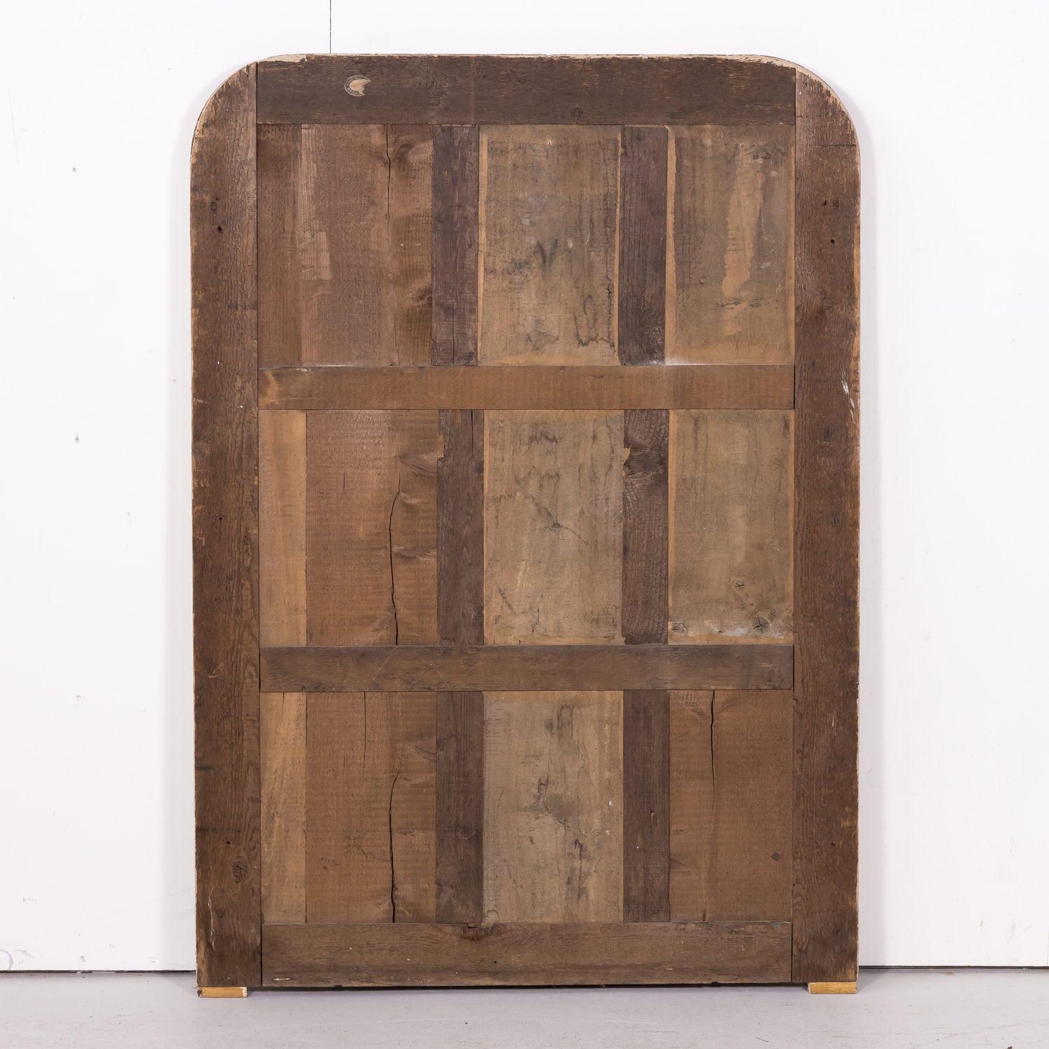 Large 19th Century Louis Philippe Period Giltwood Mirror with Cross Hatch Etching