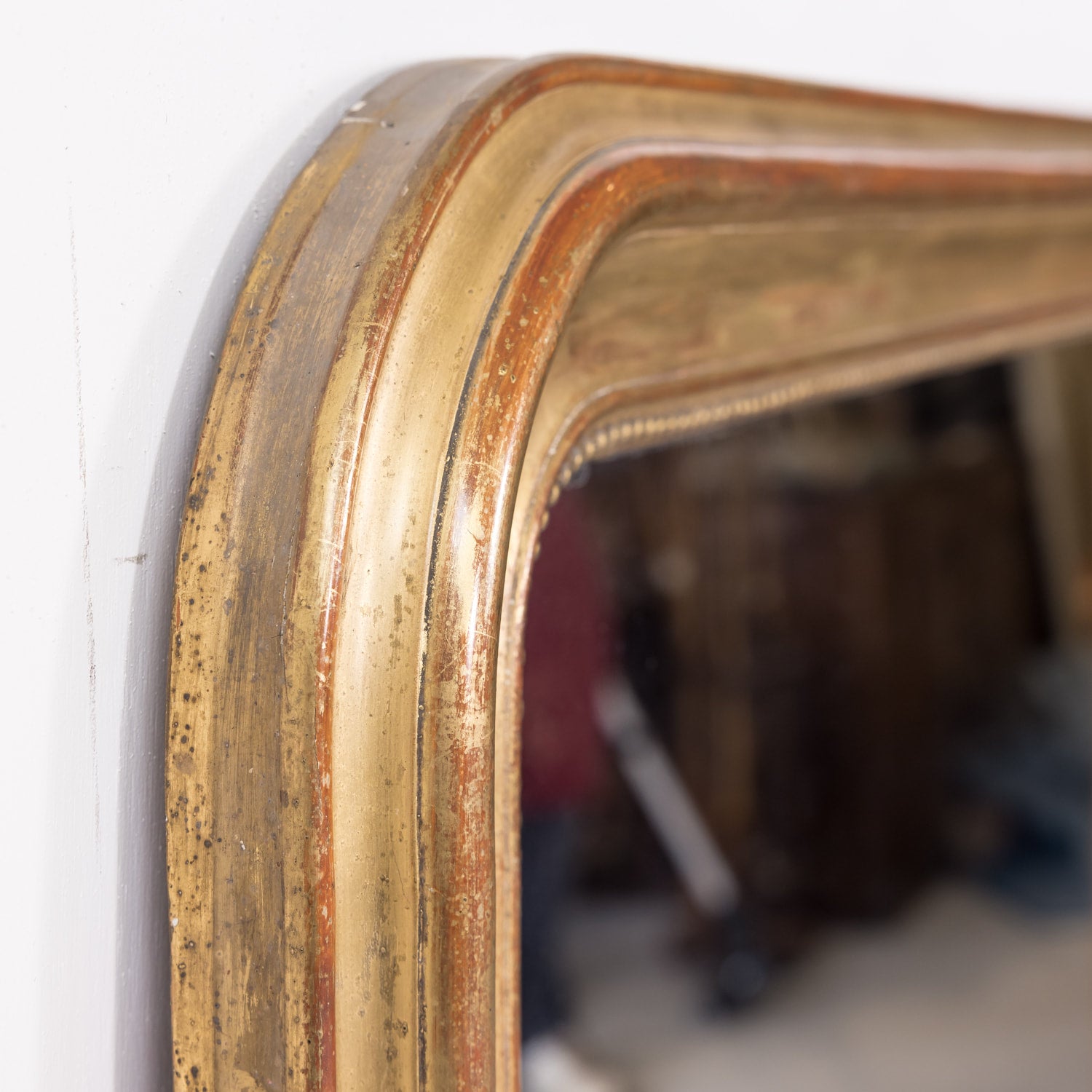 Large 19th Century French Louis Philippe Period Giltwood Mirror