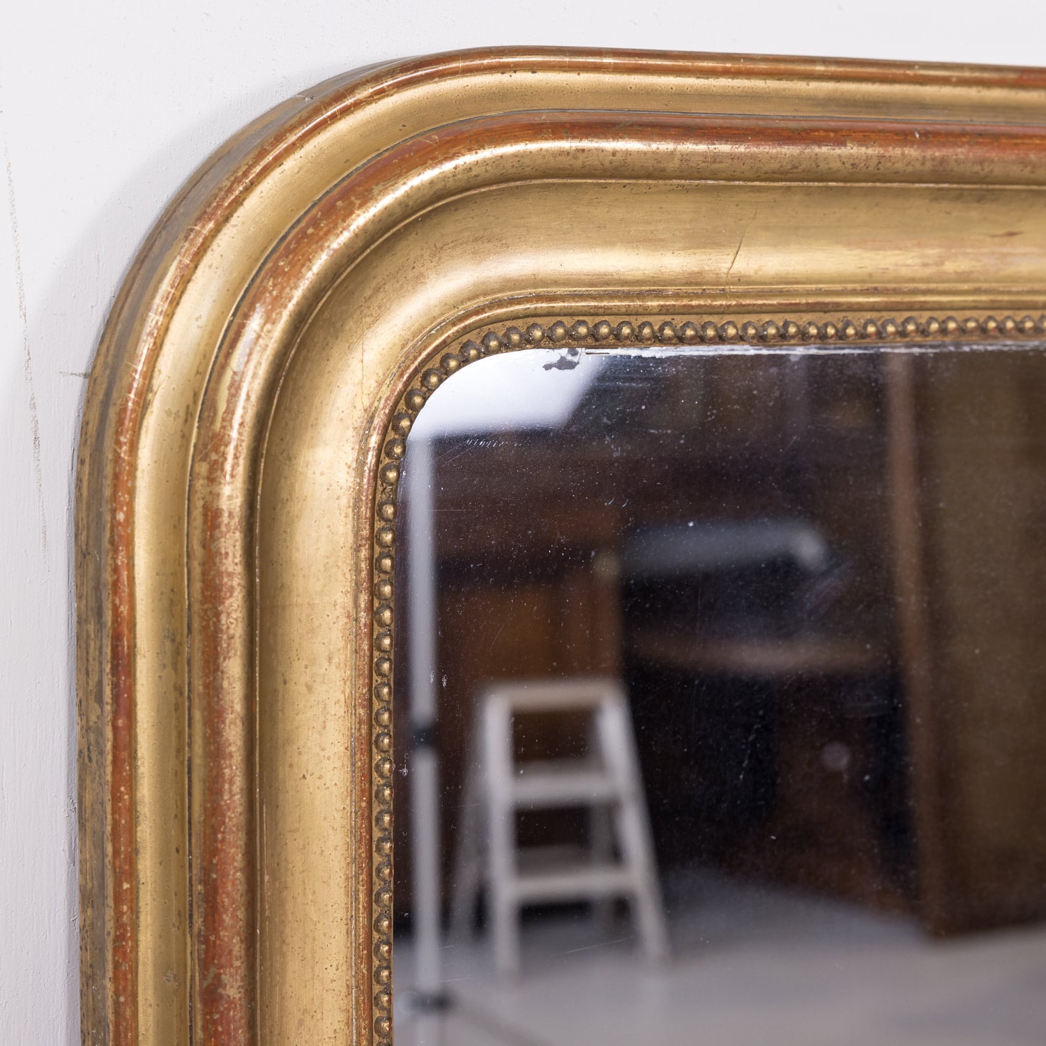 Large 19th Century French Louis Philippe Period Giltwood Mirror