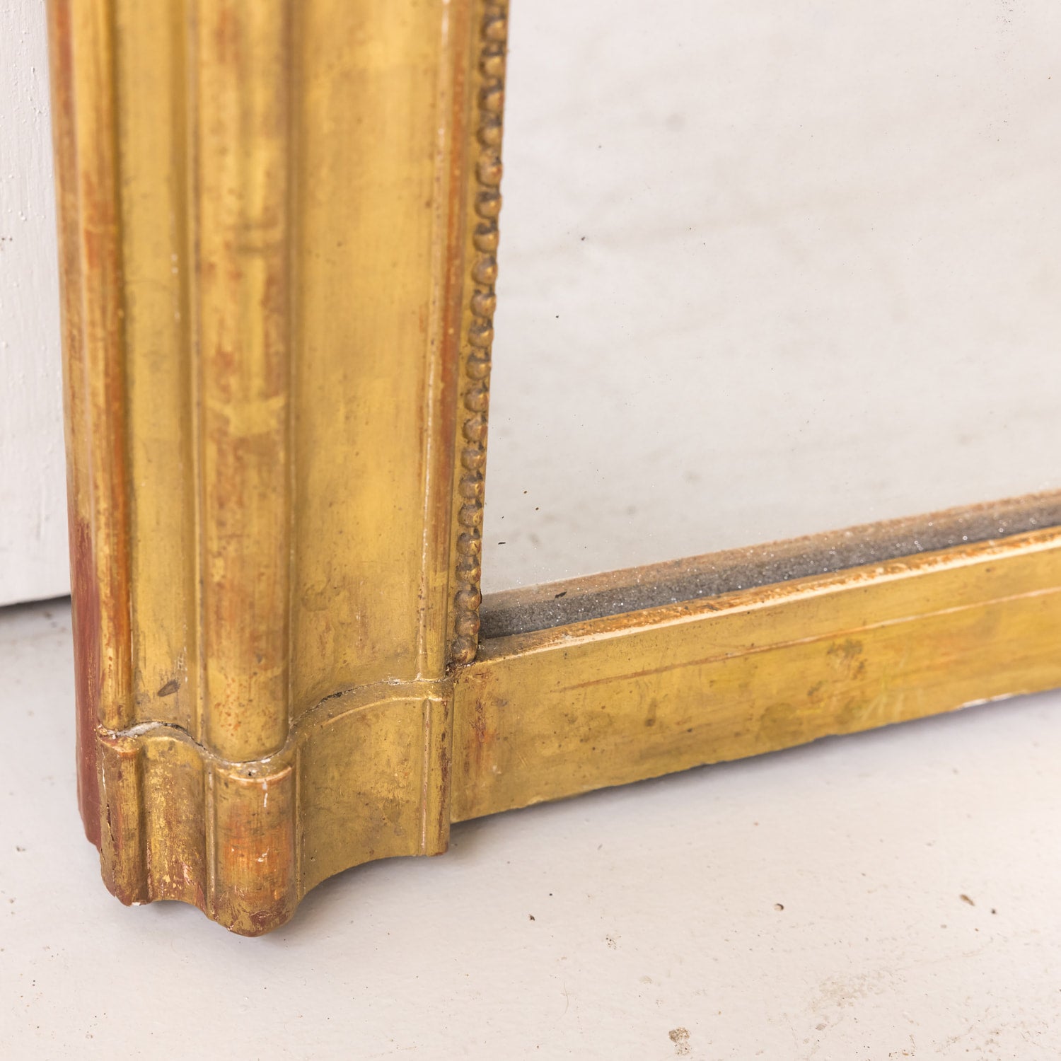 Large 19th Century French Louis Philippe Period Giltwood Mirror