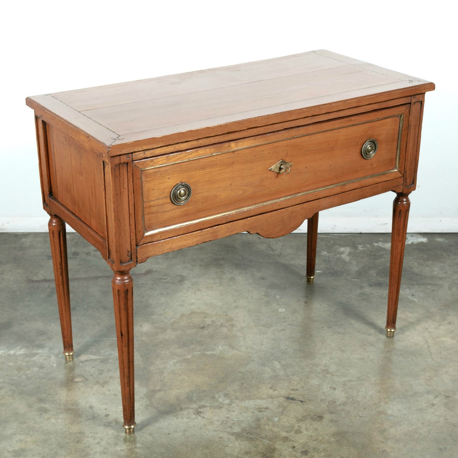 19th Century Petite French Louis XVI Cherry Commode
