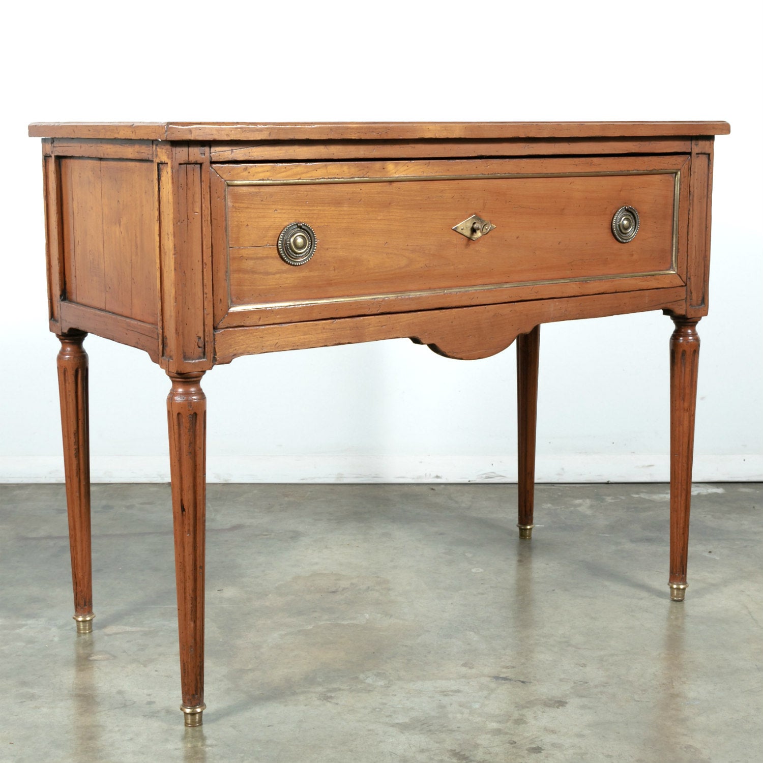 19th Century Petite French Louis XVI Cherry Commode