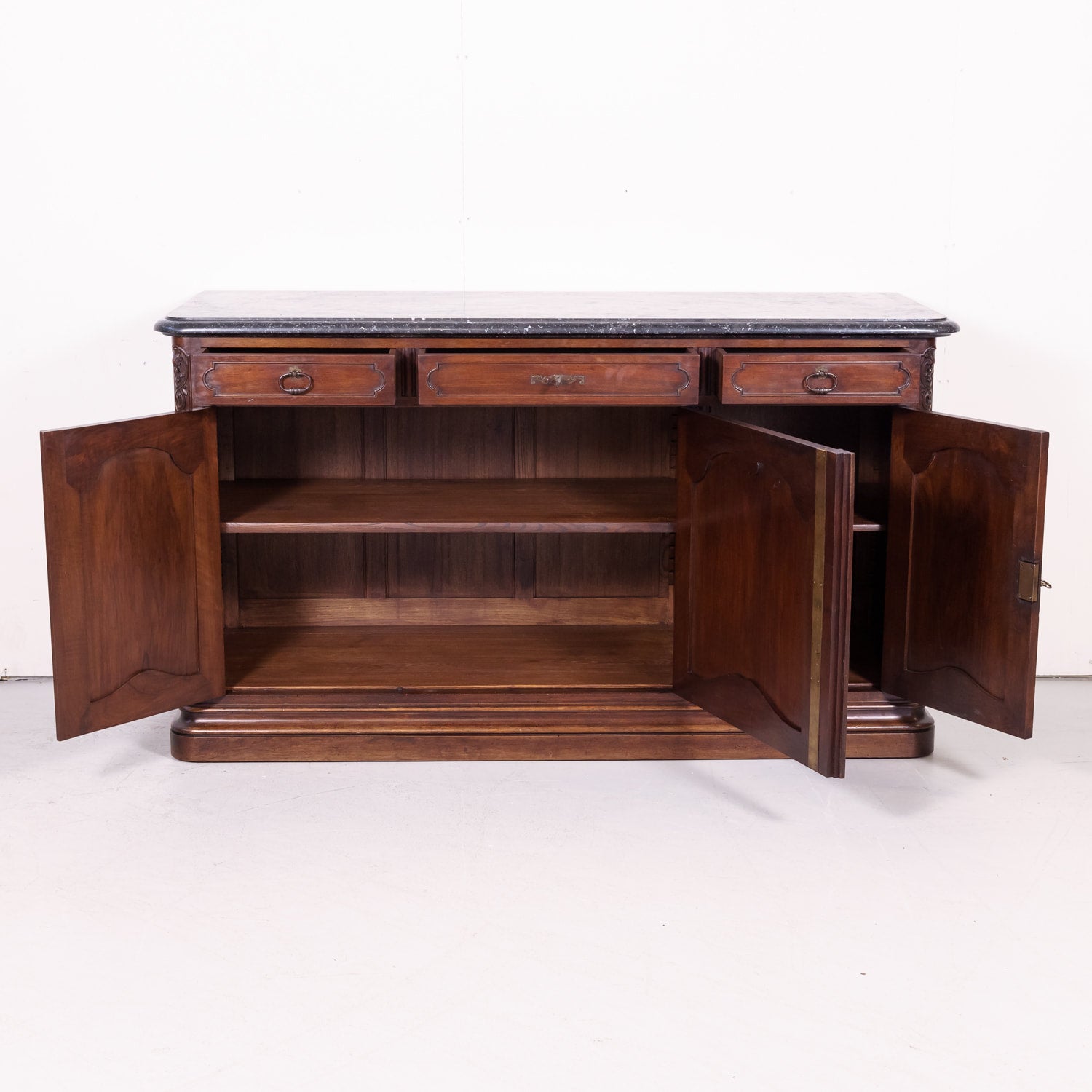 18th Century French Louis XV Period Lyonnaise Buffet de Chasse or Hunting Buffet