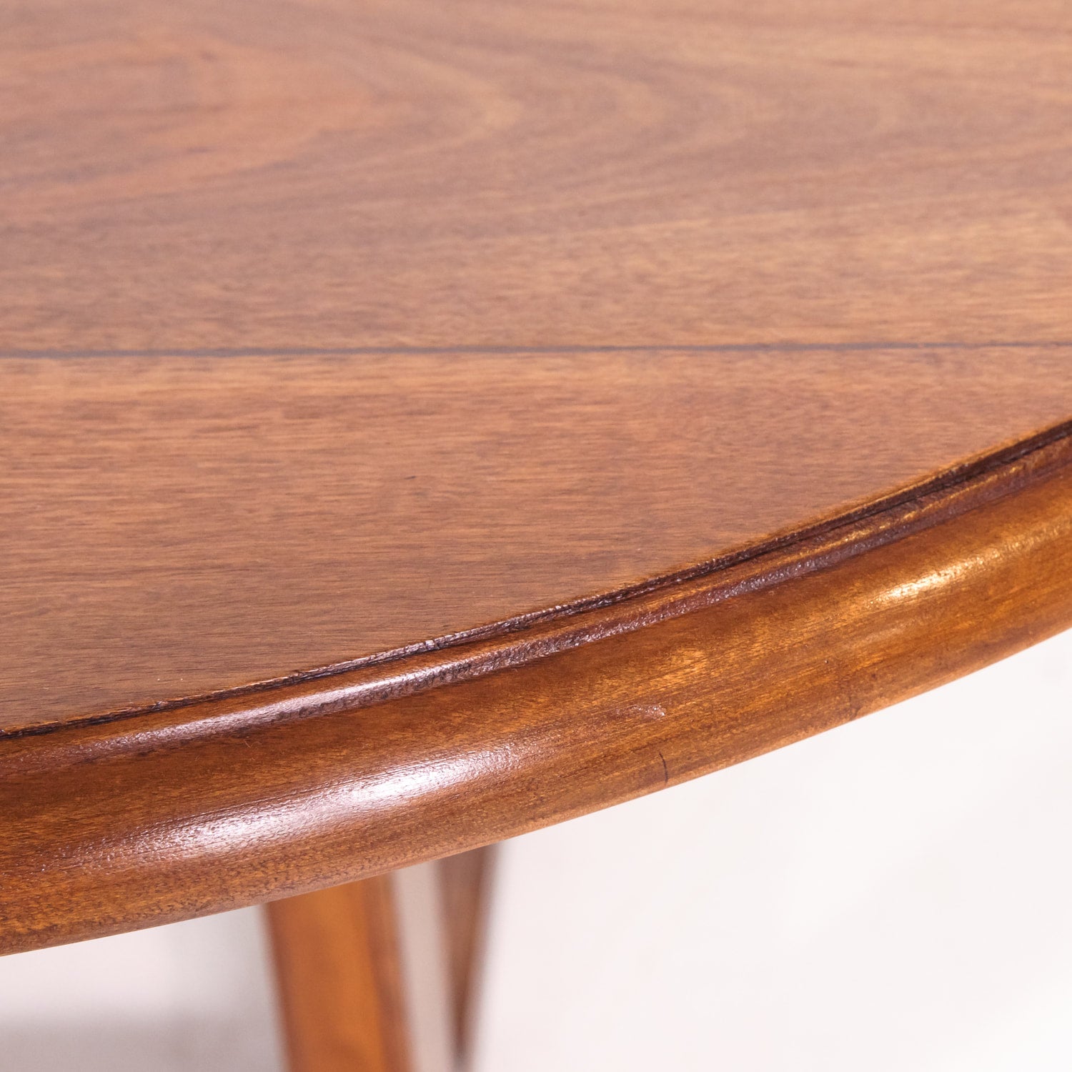 Large Walnut 19th Century French Oval Vendange Table or Wine Tasting Table