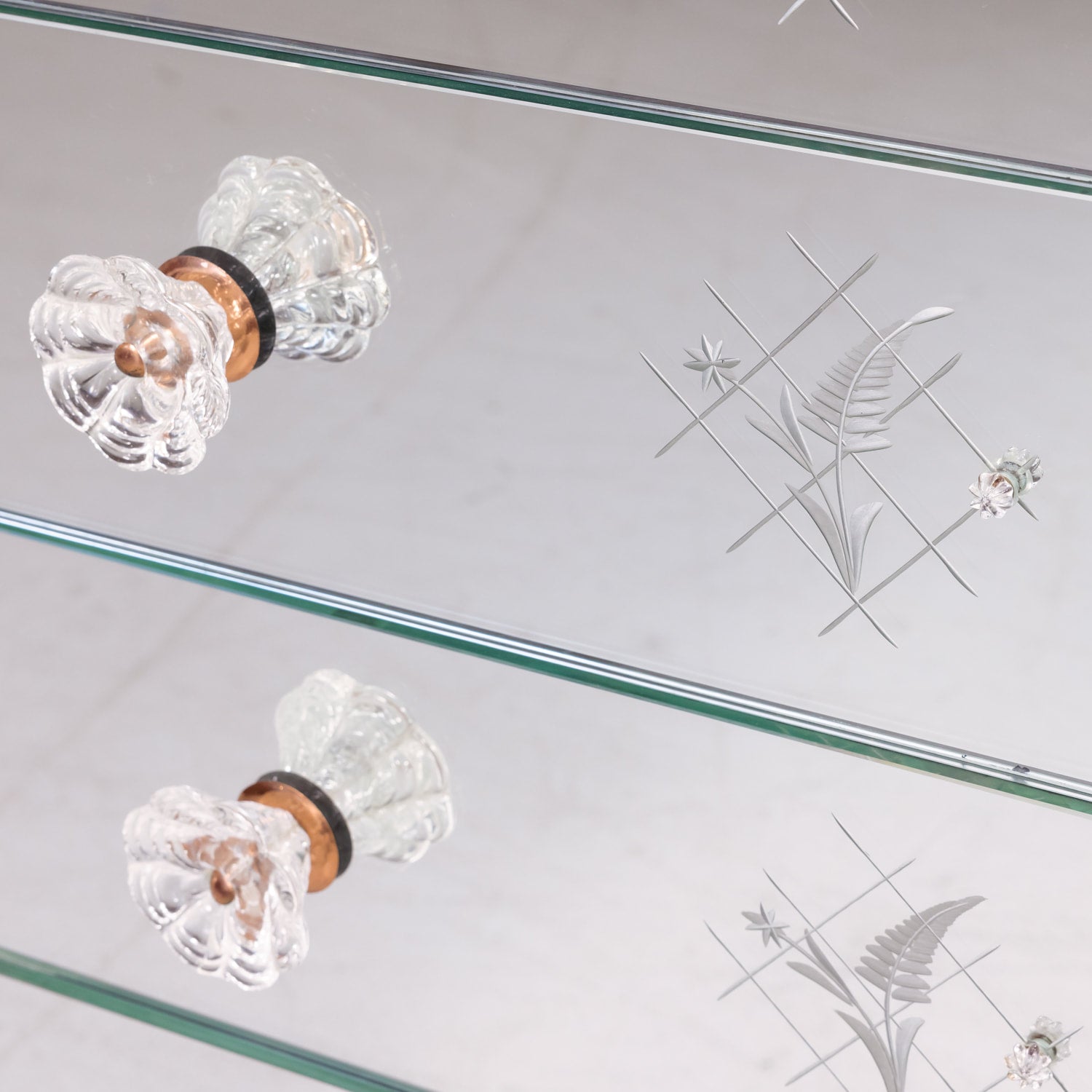 Petite 20th Century Italian Mirrored Commode or Chest