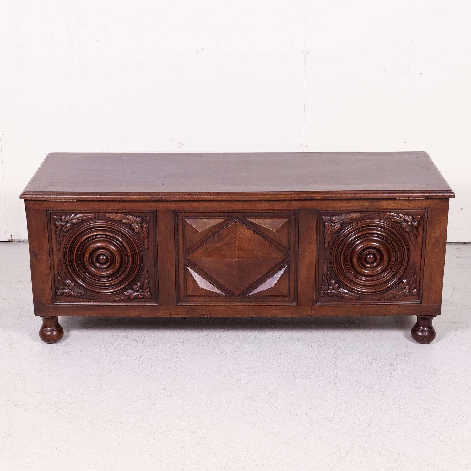 19th Century French Louis XIII Style Walnut Trunk or Coffer