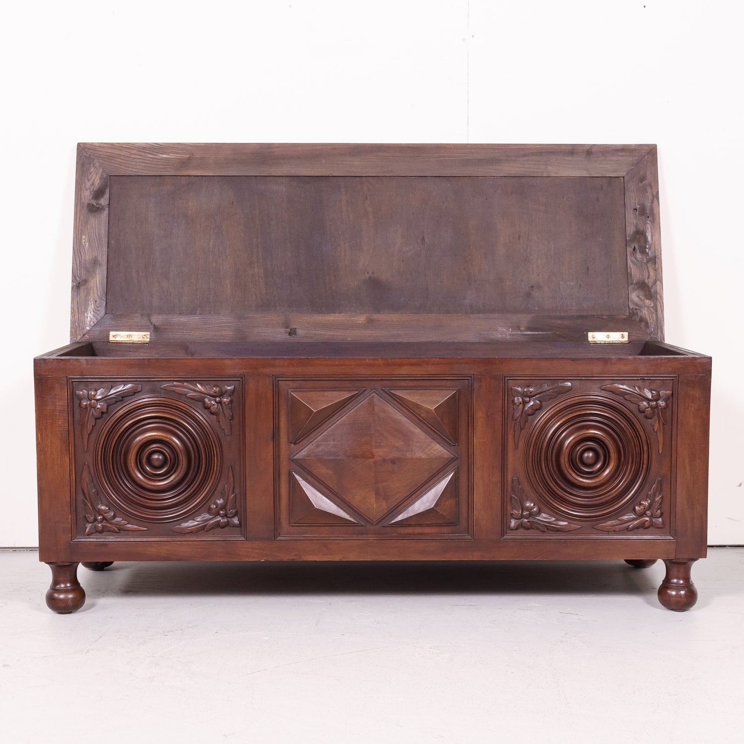 19th Century French Louis XIII Style Walnut Trunk or Coffer