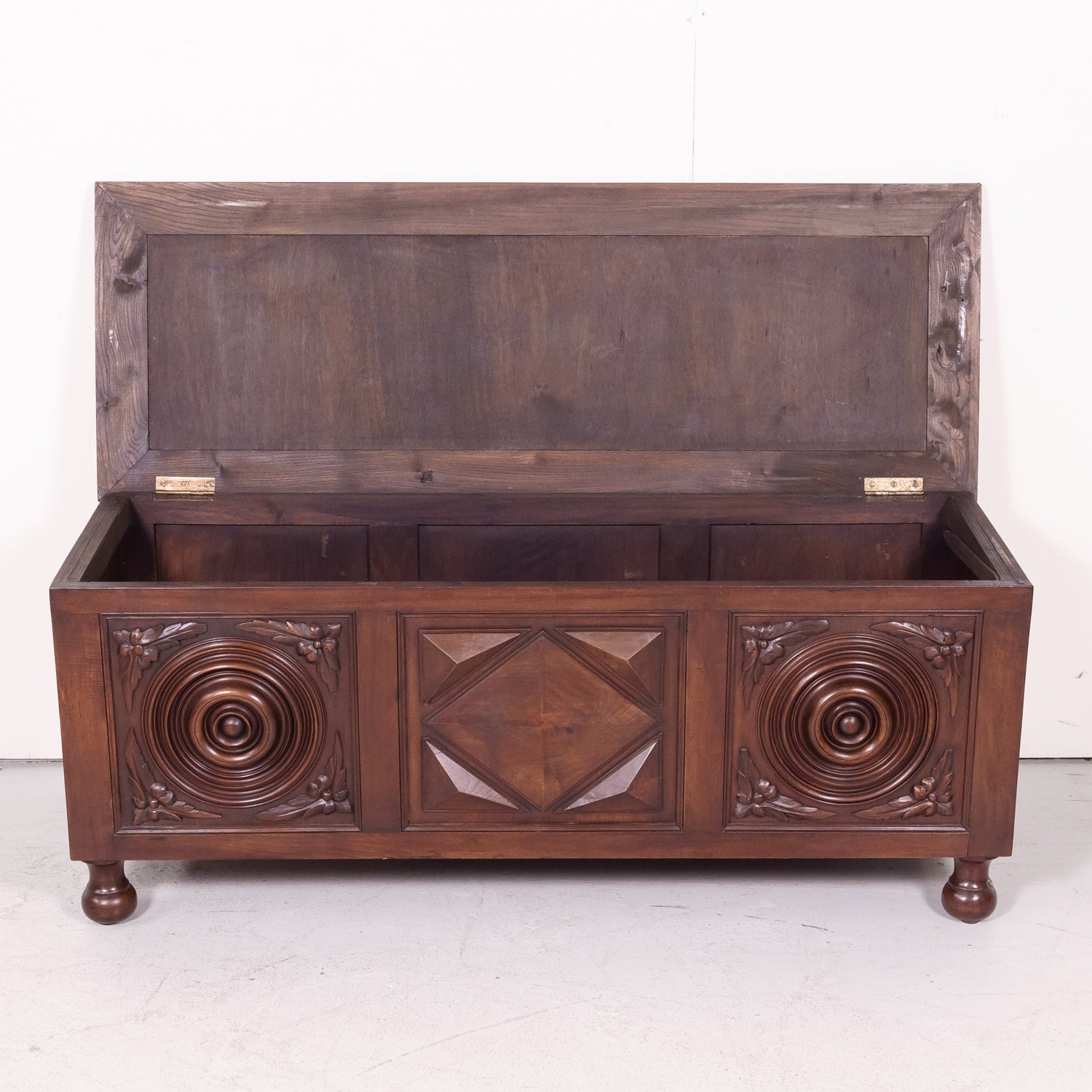 19th Century French Louis XIII Style Walnut Trunk or Coffer