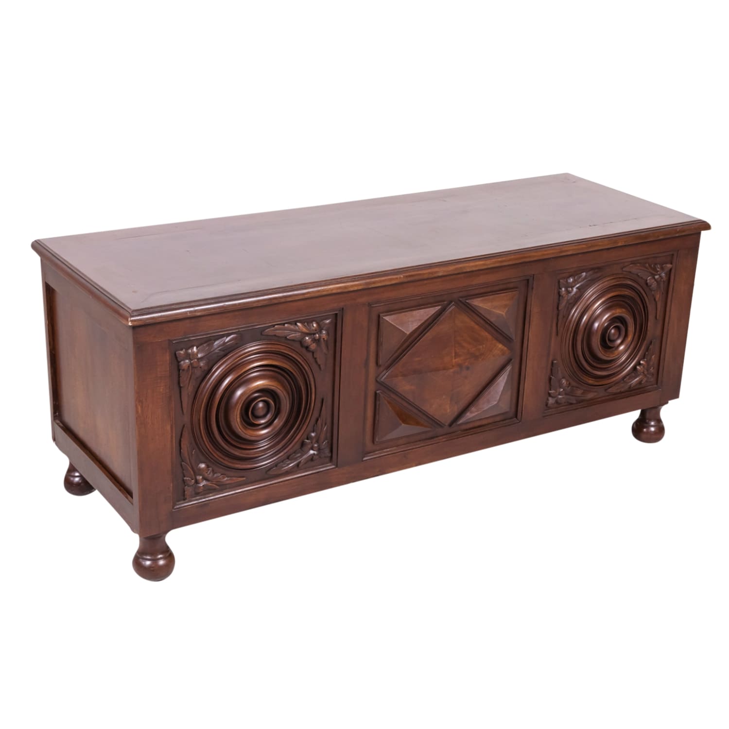 19th Century French Louis XIII Style Walnut Trunk or Coffer