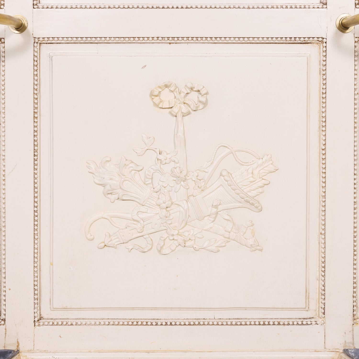 Early 20th Century French Louis XVI Style Carved and Painted Hall Tree by Louis Chambry