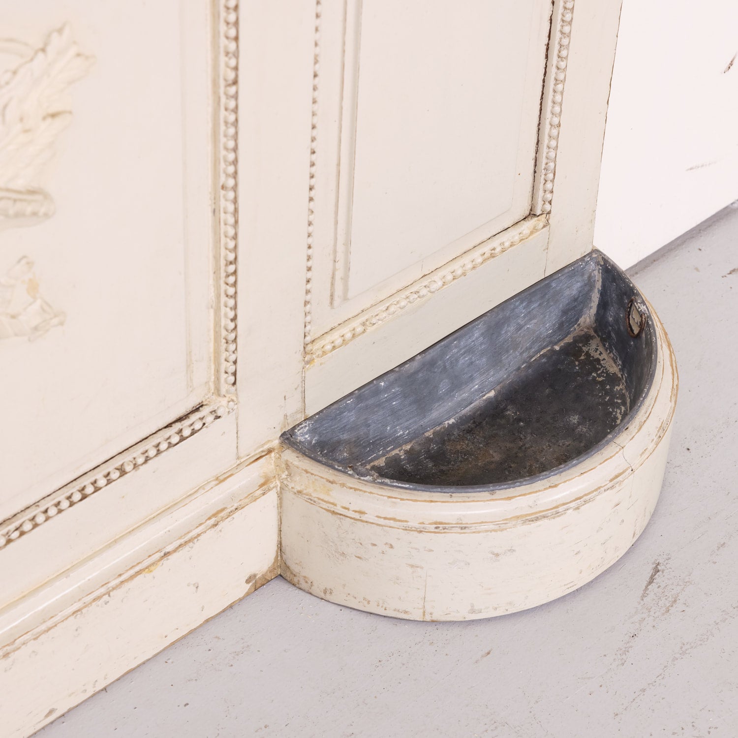 Early 20th Century French Louis XVI Style Carved and Painted Hall Tree by Louis Chambry